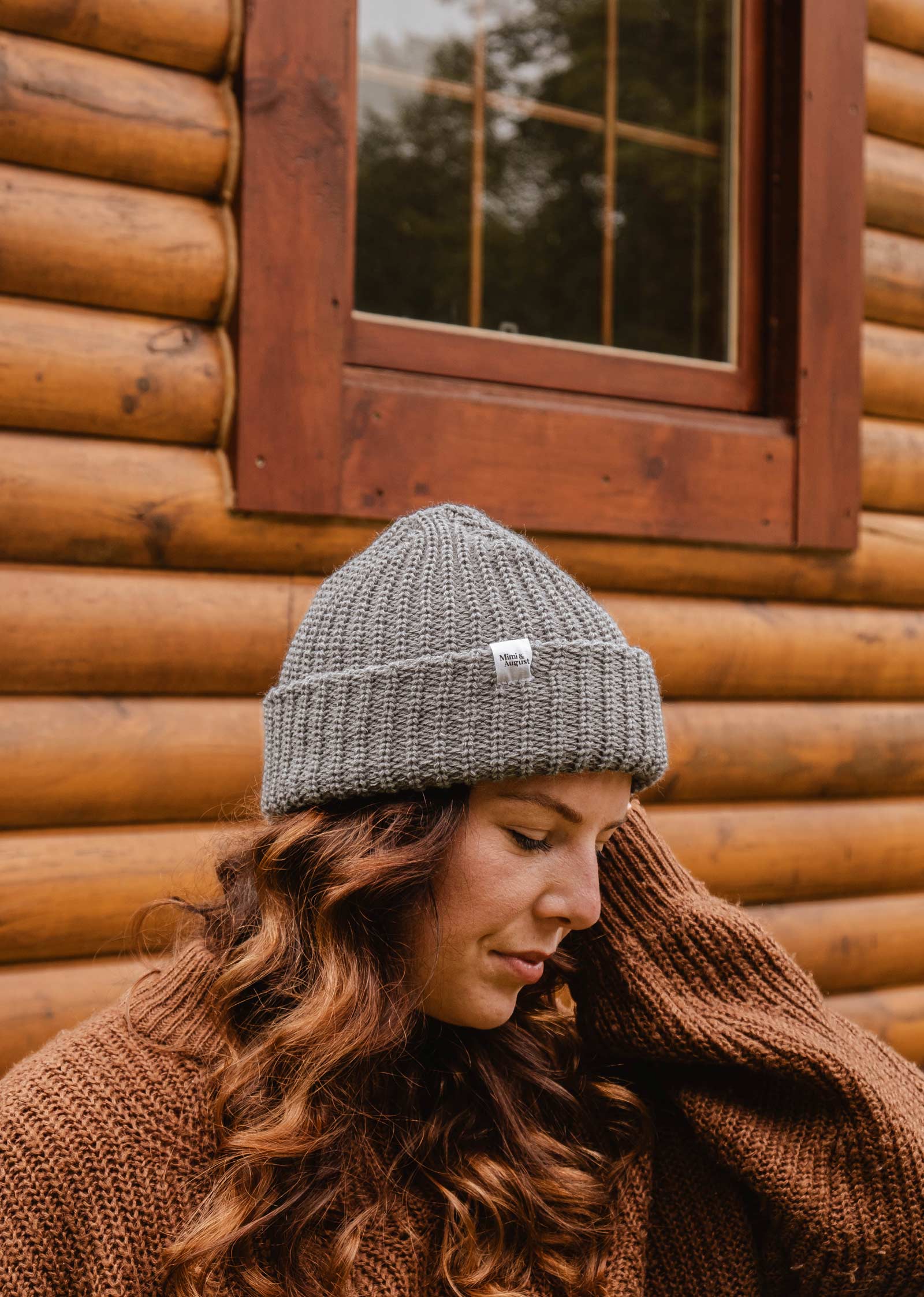 Mimi & August: Heather Grey Chunky Beanie