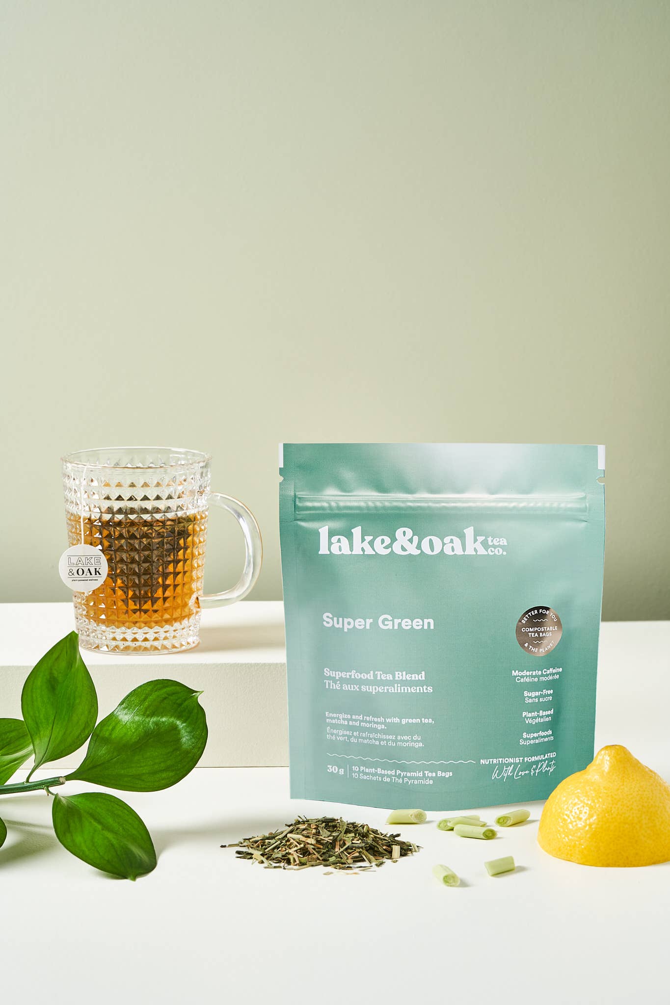 Lake & Oak Tea Co: Super Green - Superfood Tea Blend