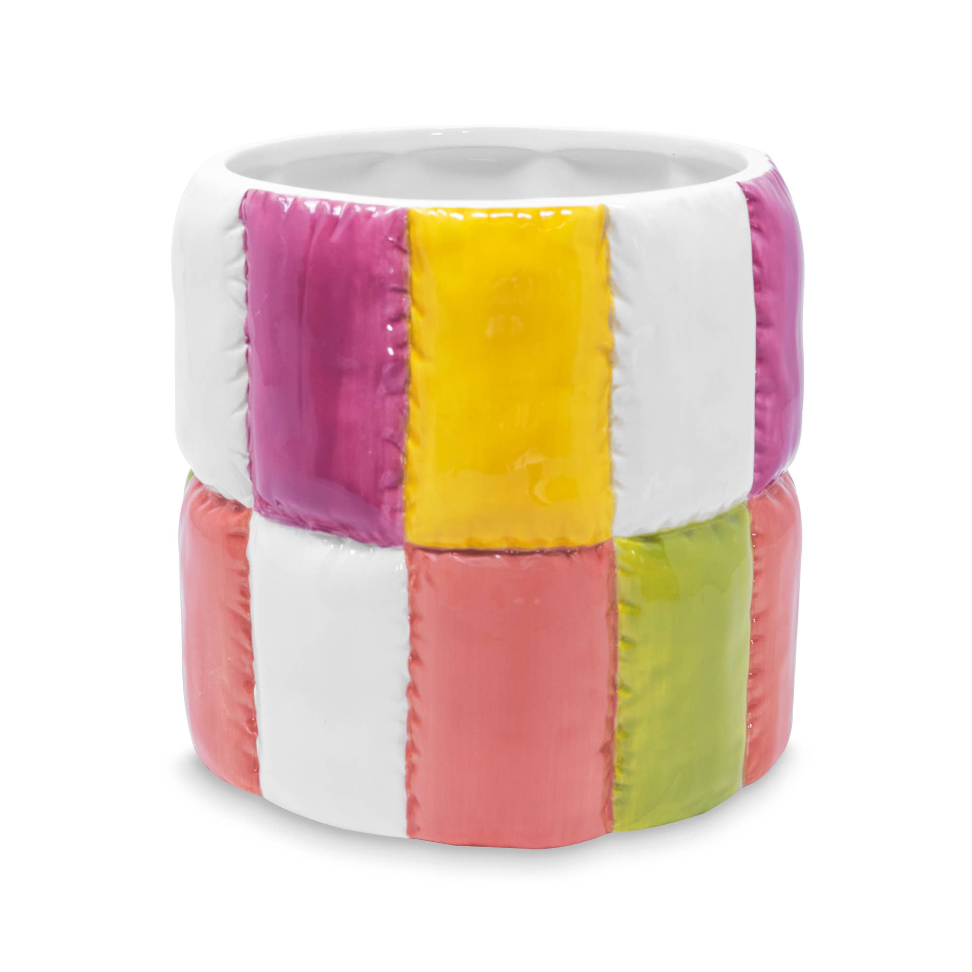 Colorblock Ceramic Planter