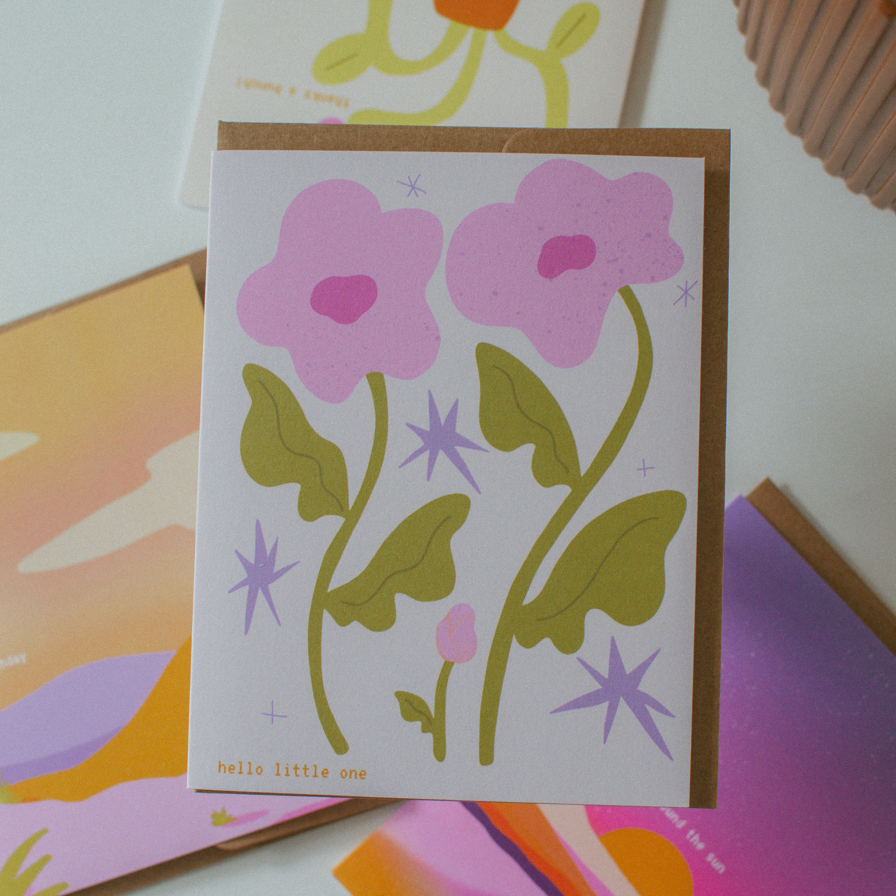 Floral New Baby Card