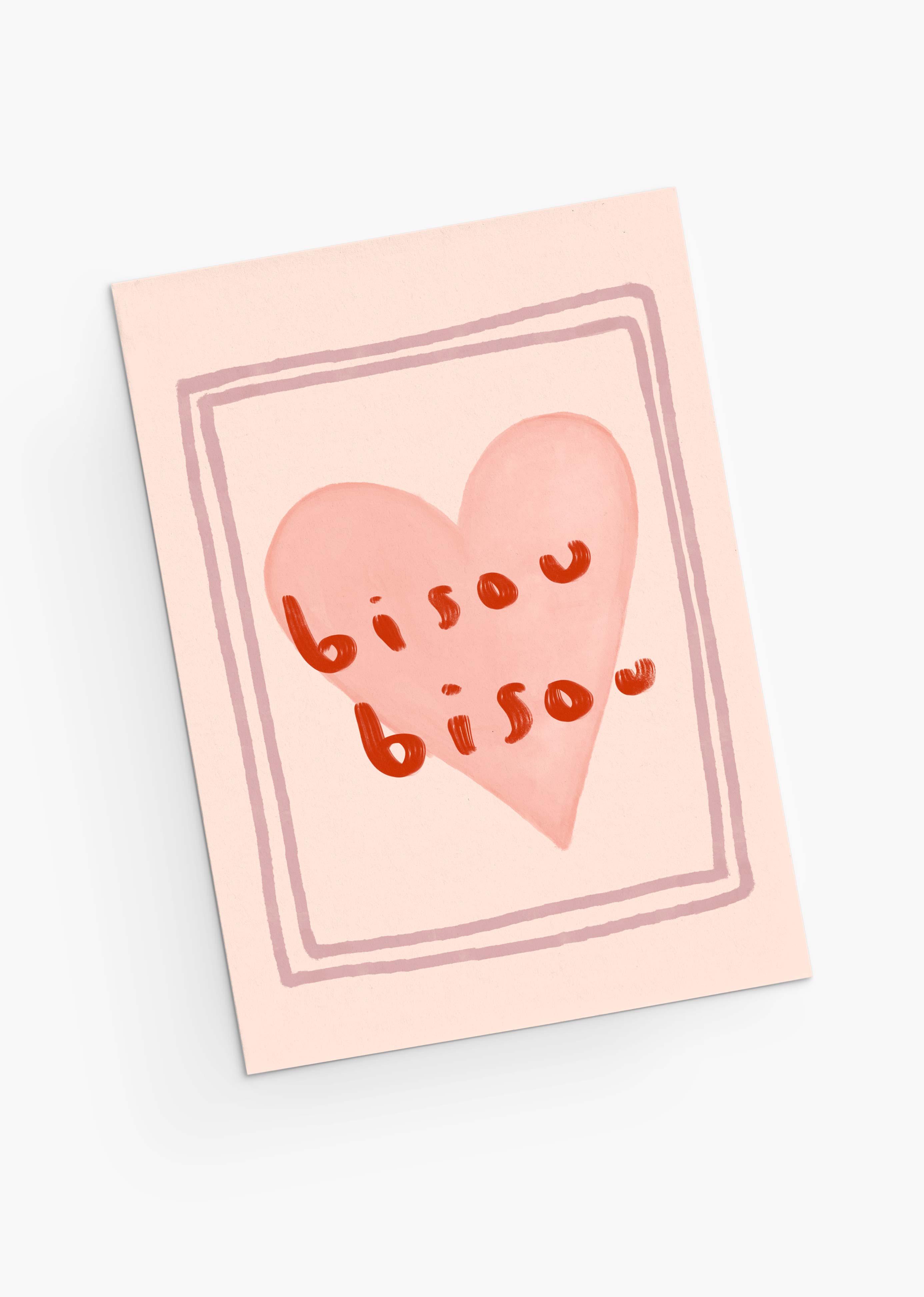 Bisou Bisou - Greeting Card