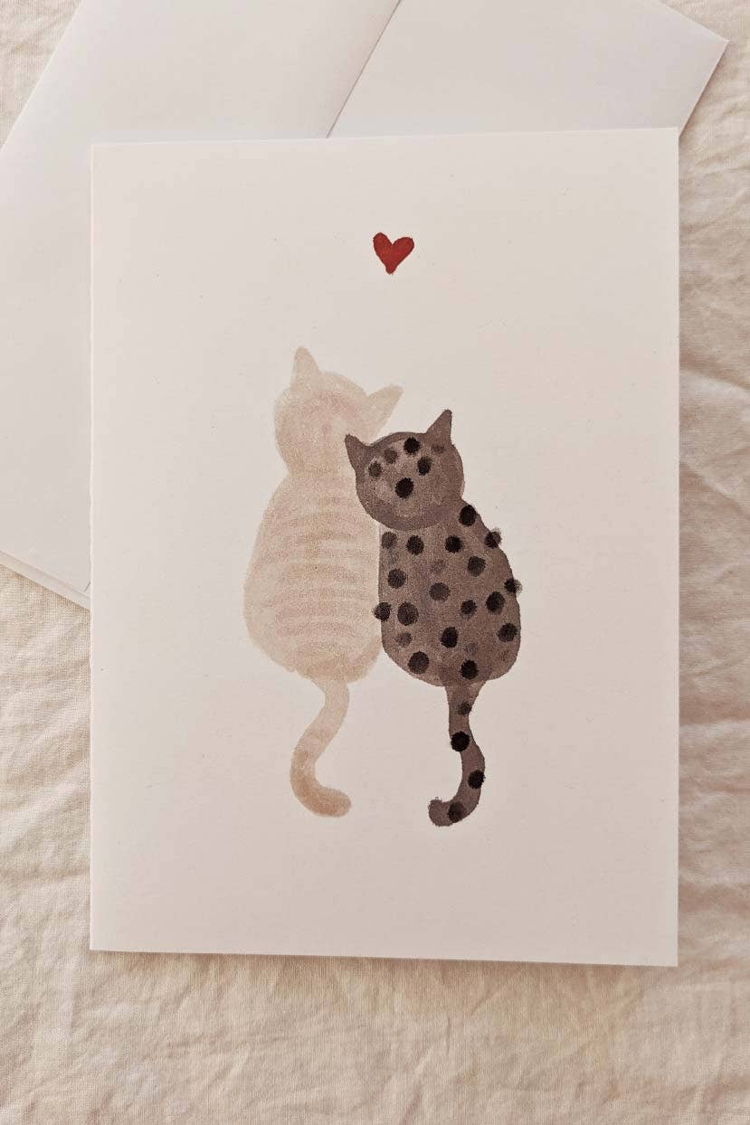 Mimi & August: Greeting Card - Purrfect Love