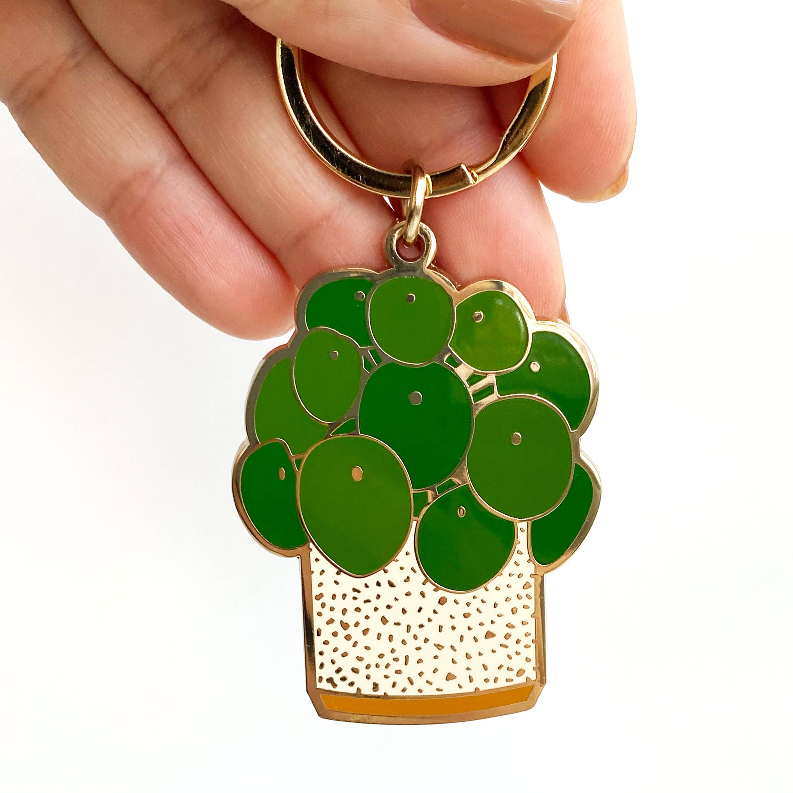 Paper Achor Co: Pilea Plant Keychain