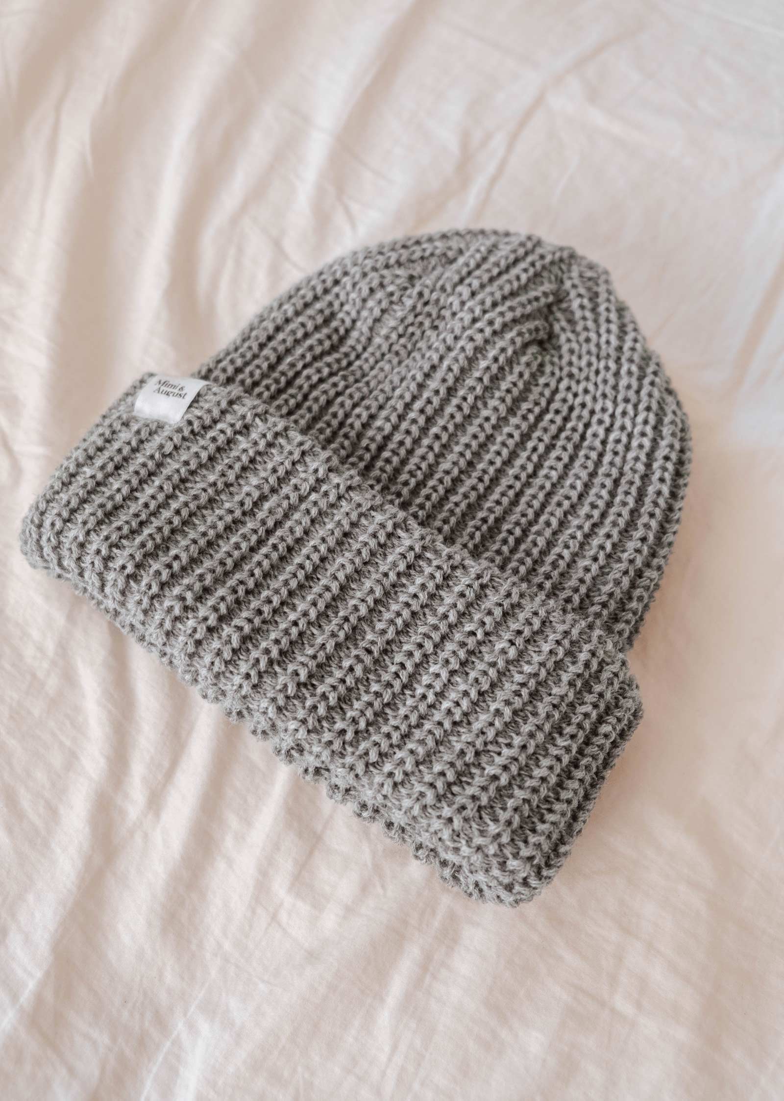 Mimi & August: Heather Grey Chunky Beanie