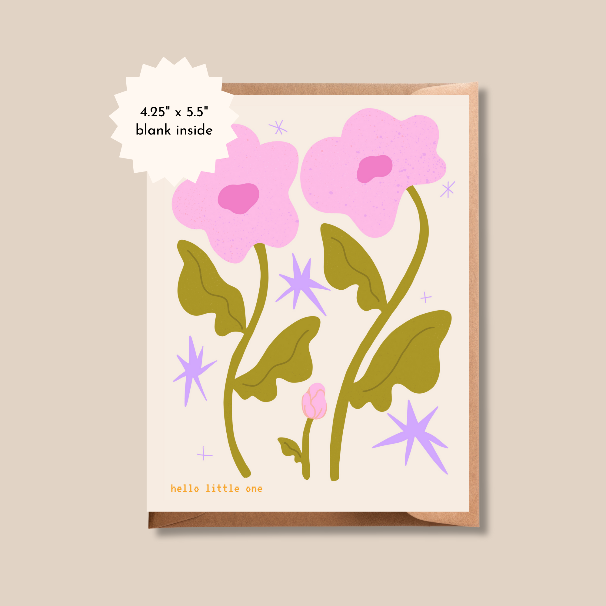 Floral New Baby Card