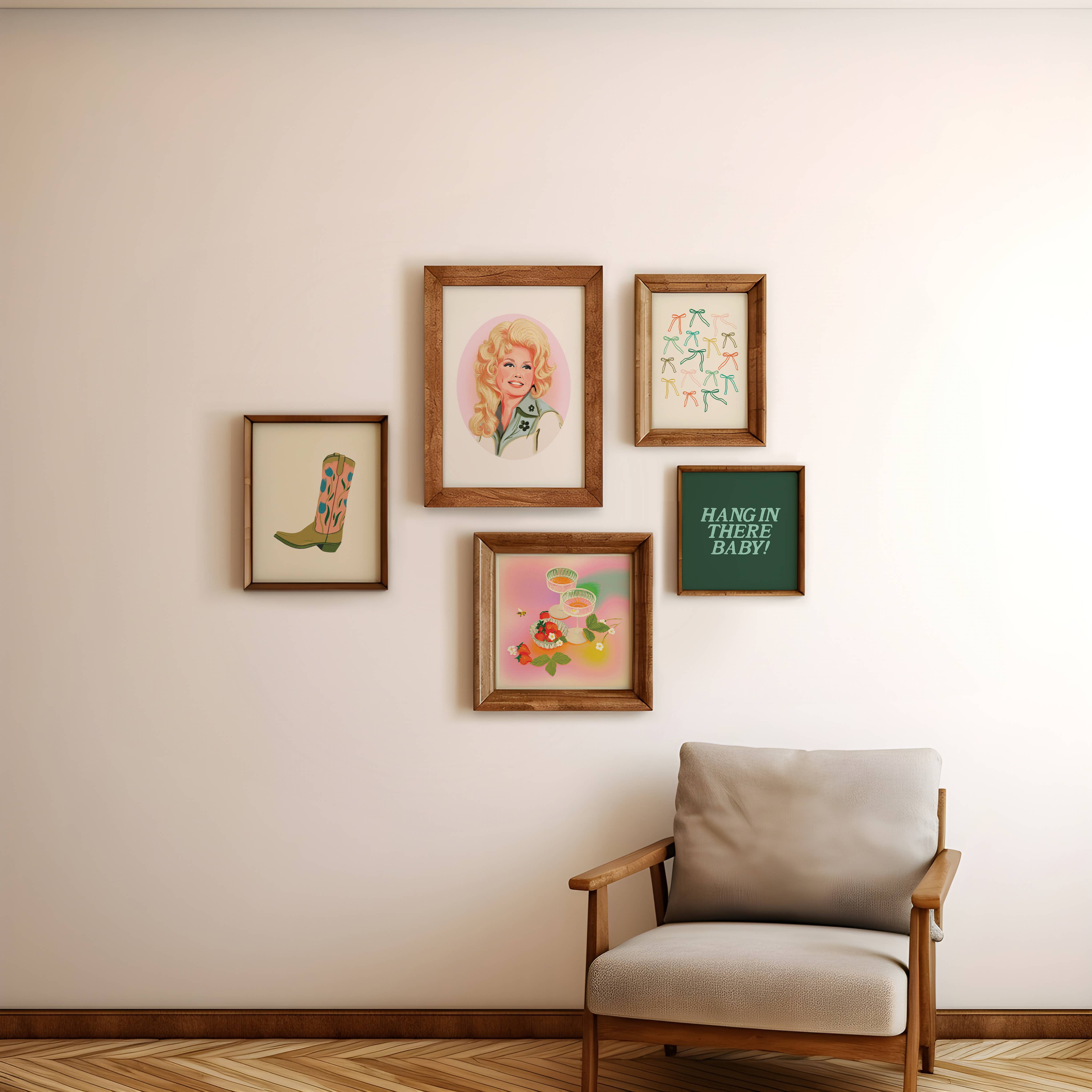 Dolly Parton Portrait Art Print: 5x7