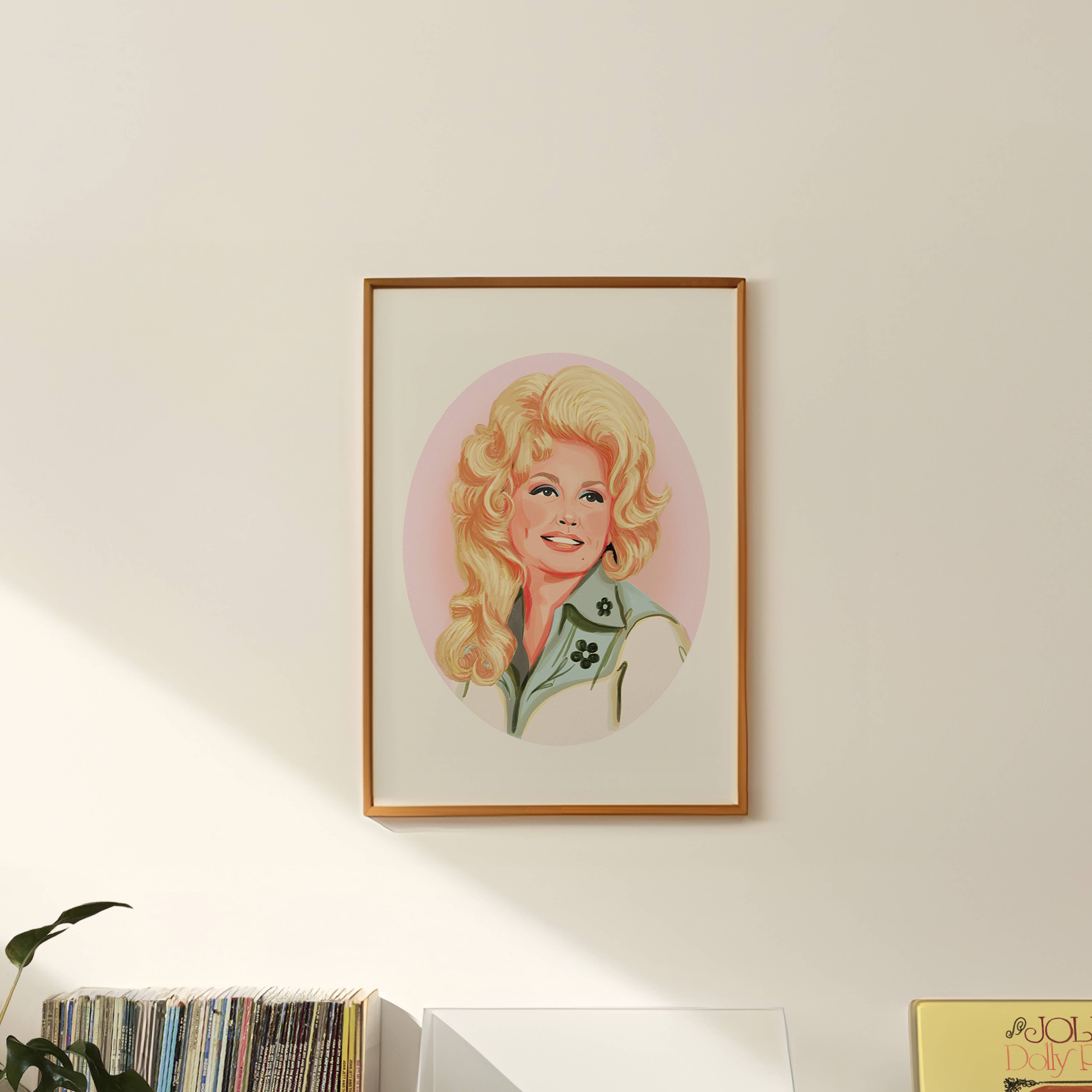 Dolly Parton Portrait Art Print: 5x7
