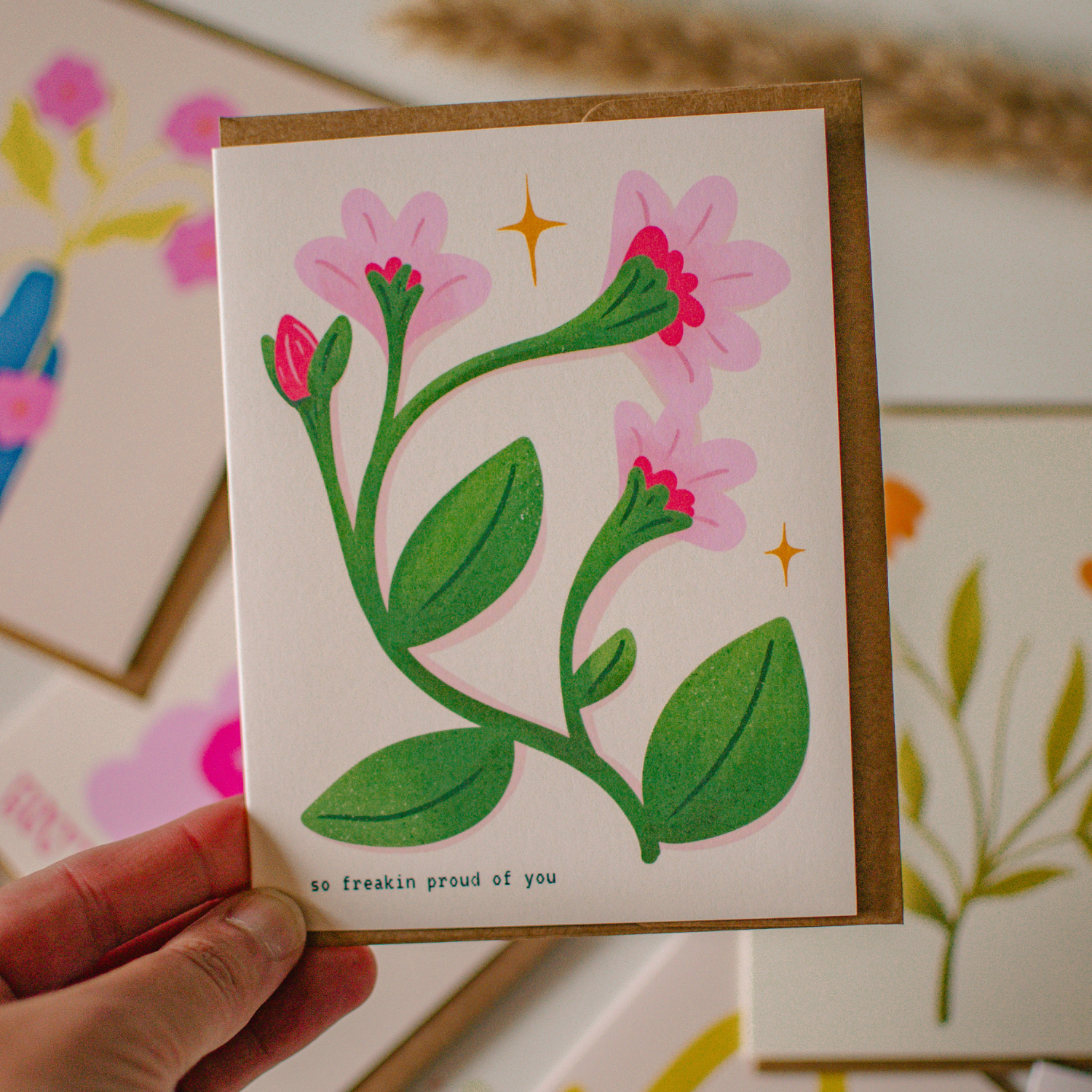 Pink Floral Illustration