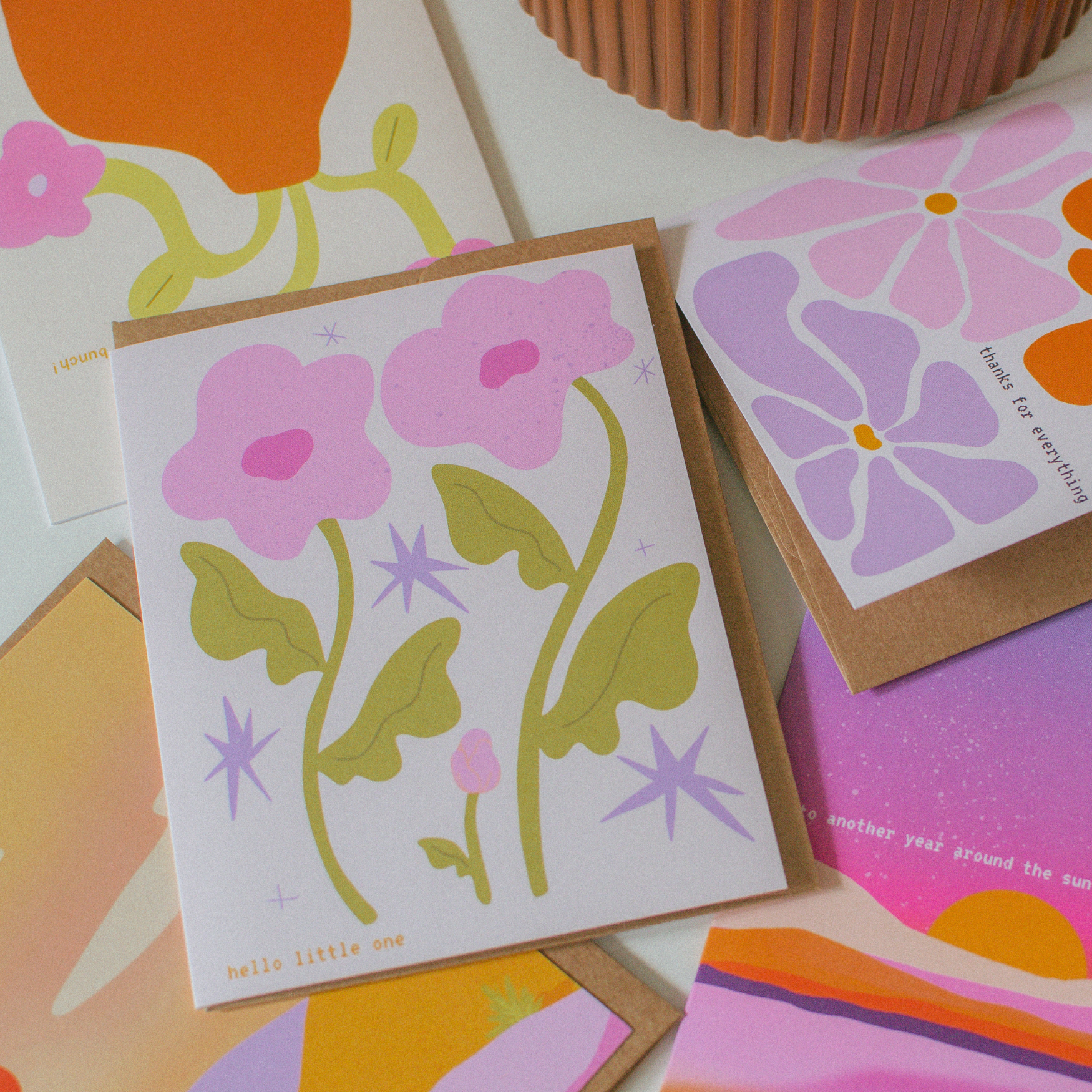 Floral New Baby Card
