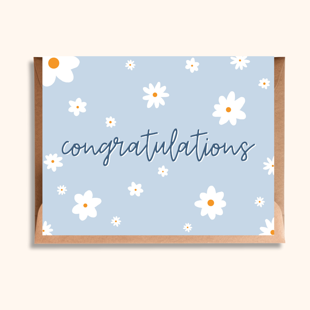 Congratulations Daisy Card