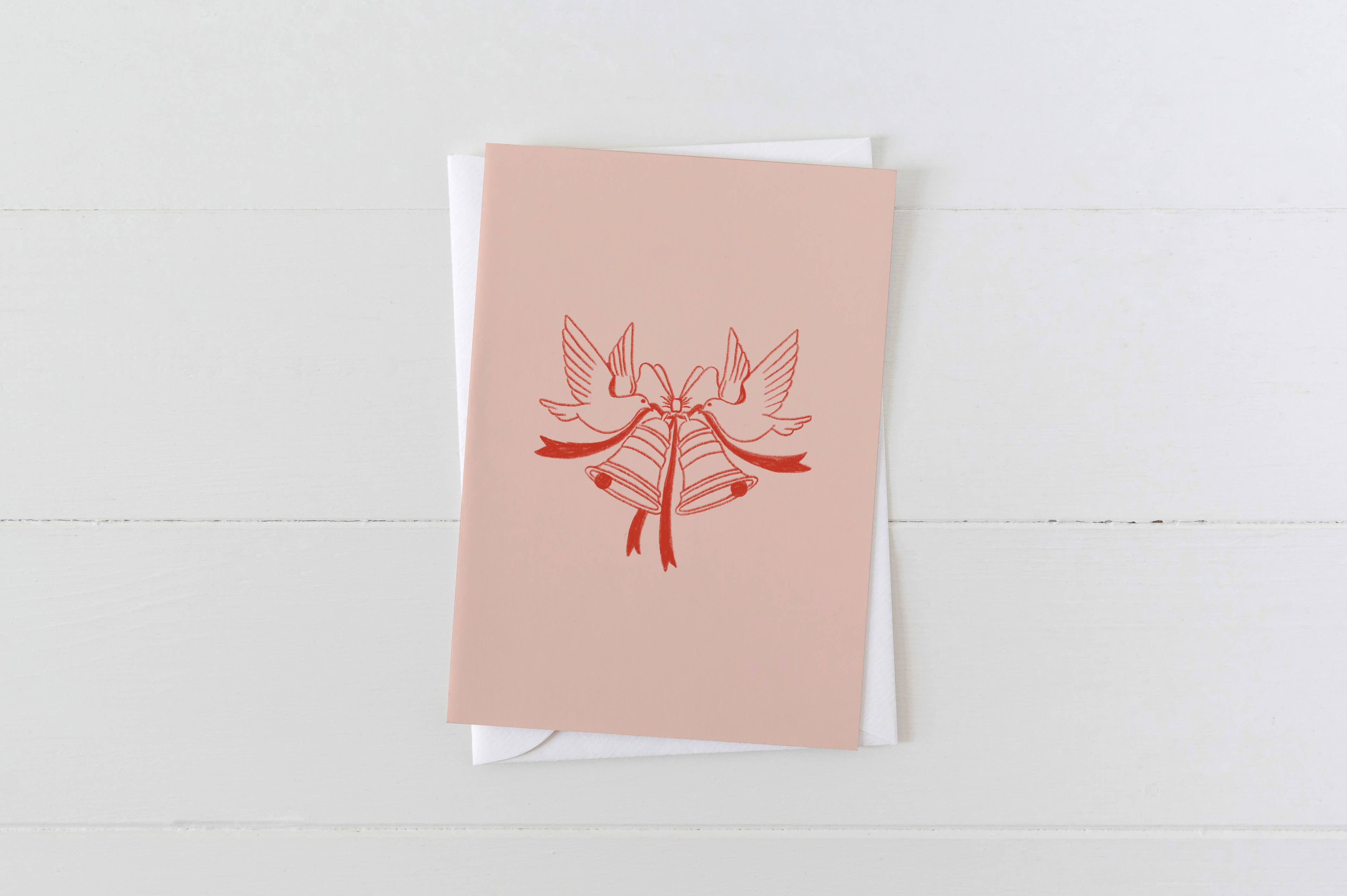 Vintage Wedding Doves Greeting Card