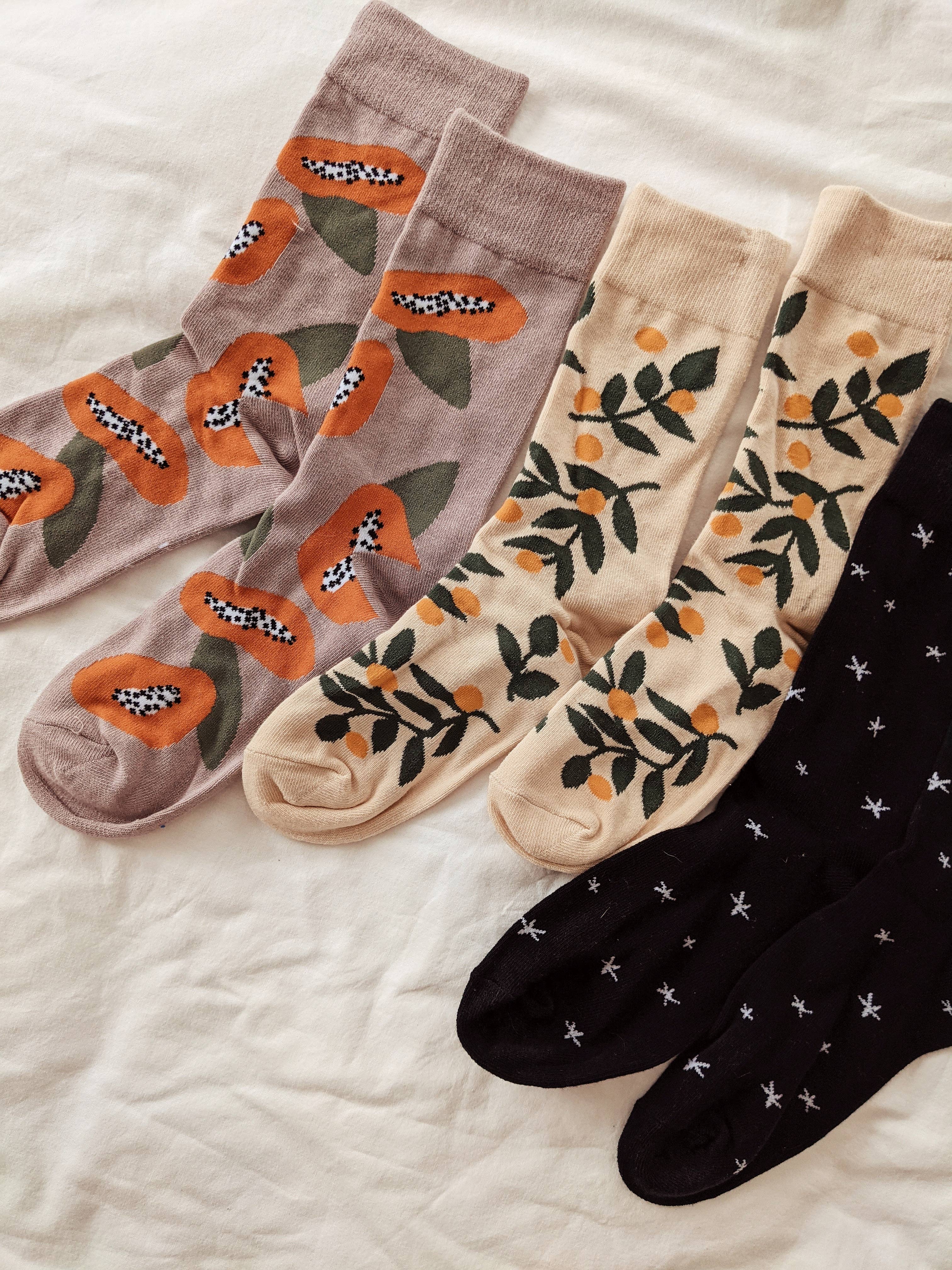 Mimi & August: Cotton Socks - Mandarin