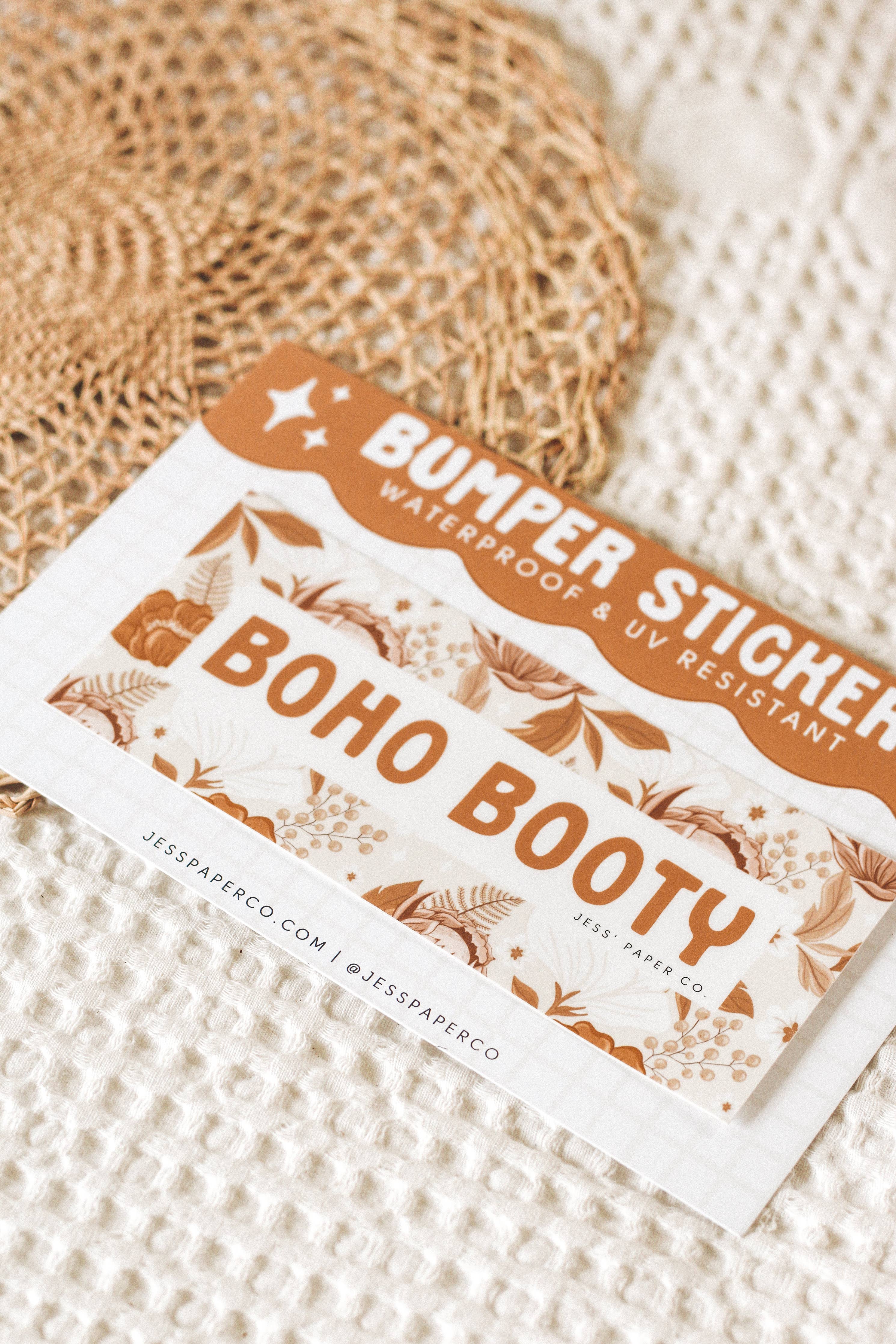 Jess's Paper Co:  Bumper Sticker - Boho Booty