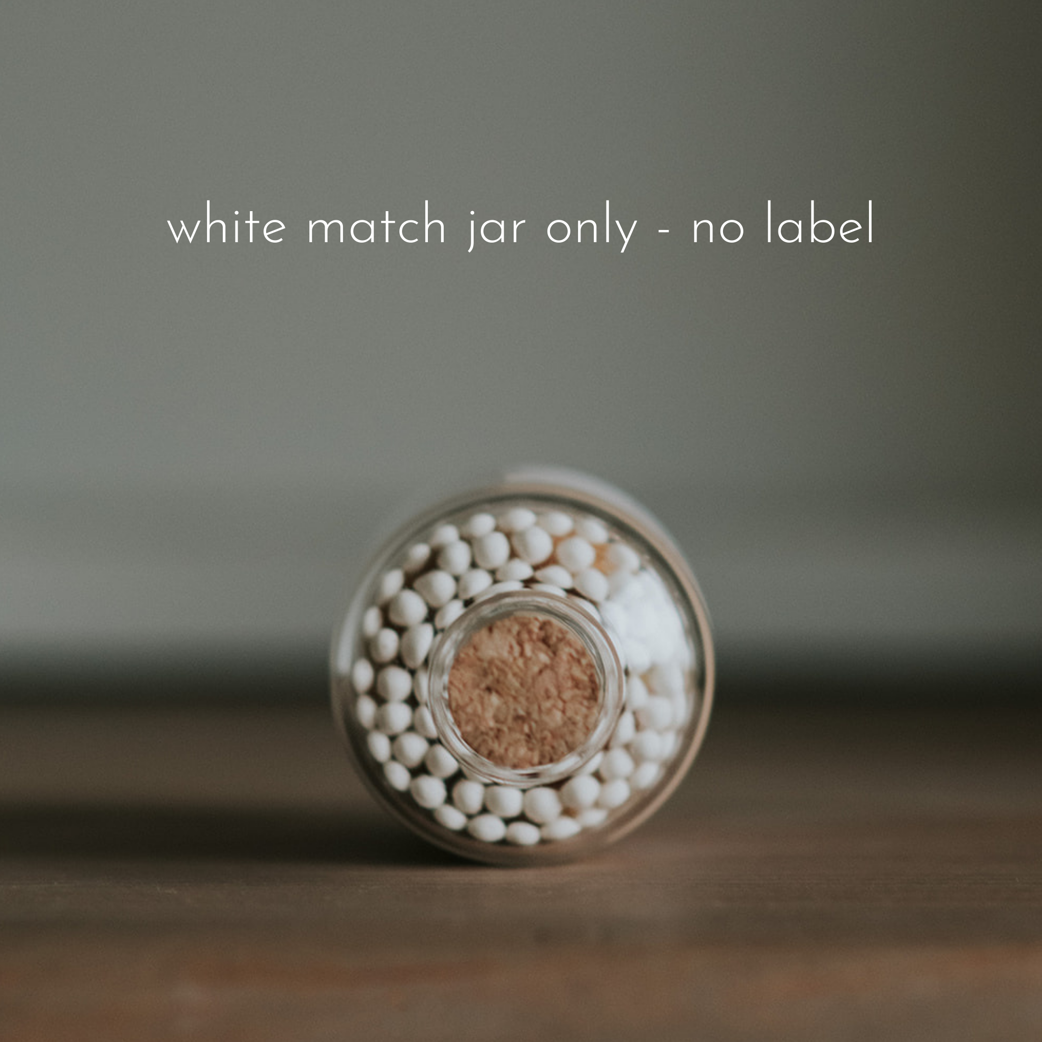 Apothecary Matches: Color Tip Jar Matchsticks: Monochrome