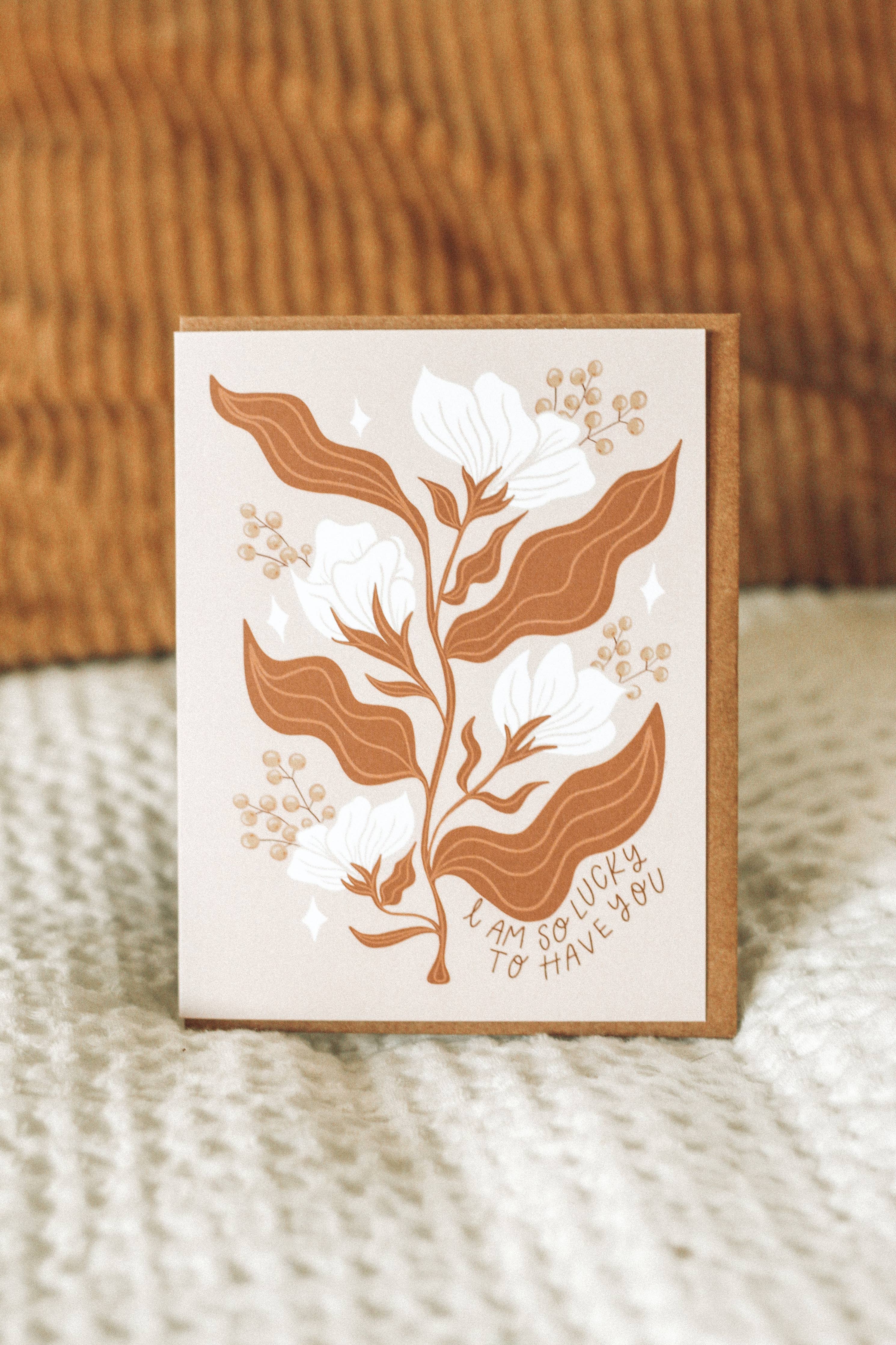Jess's Paper Co: Greeting Card - I am so Lucky to Have You