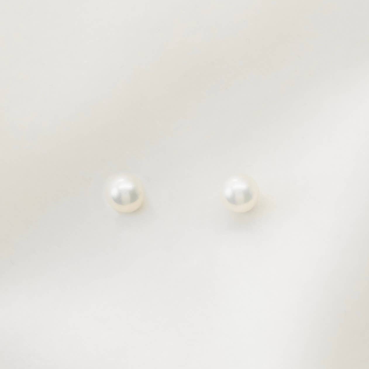 Petite Gold: Pearl Studs