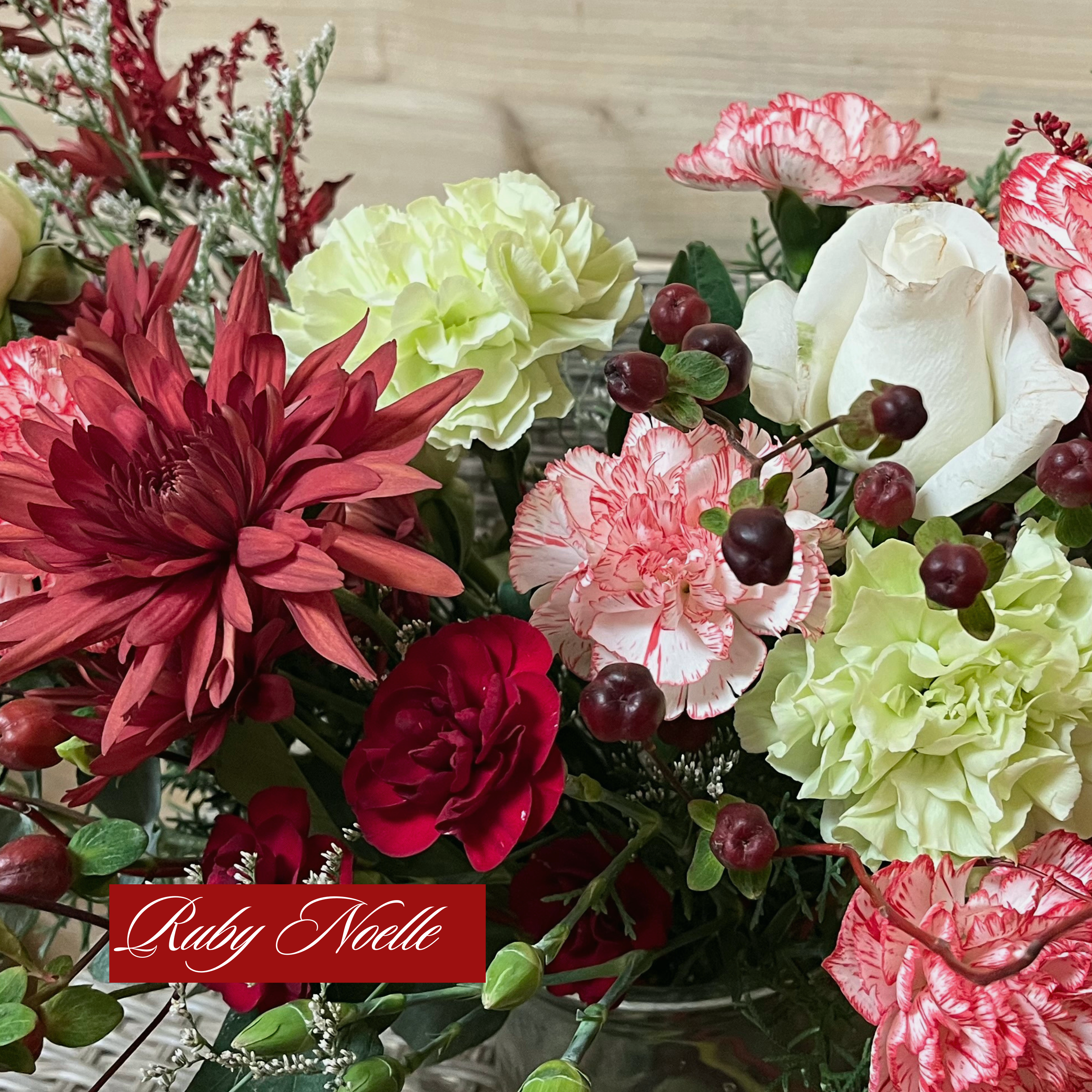 Holiday Hand-Tied Bouquet: Ruby Noelle