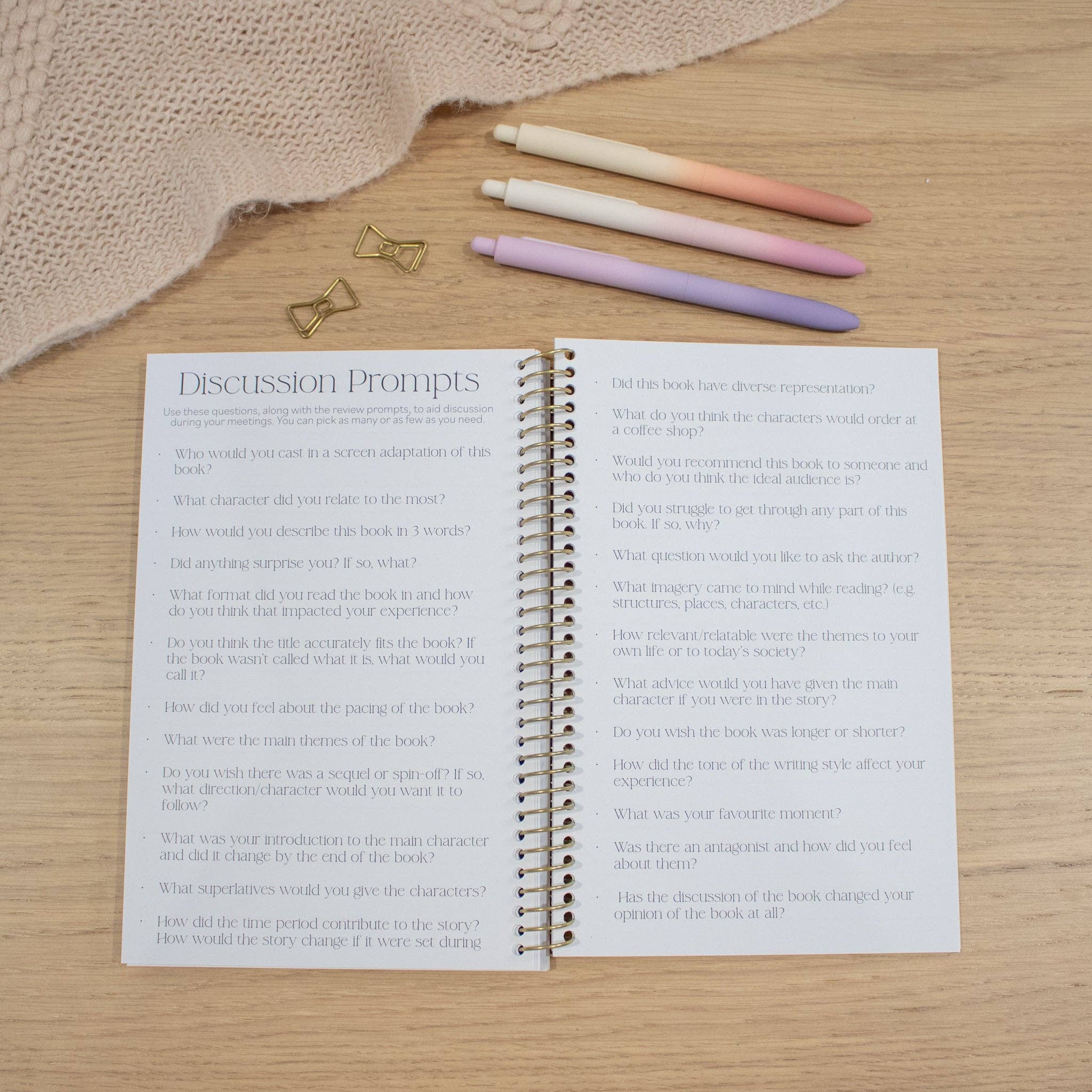 Book Club Journal - Black and Gold