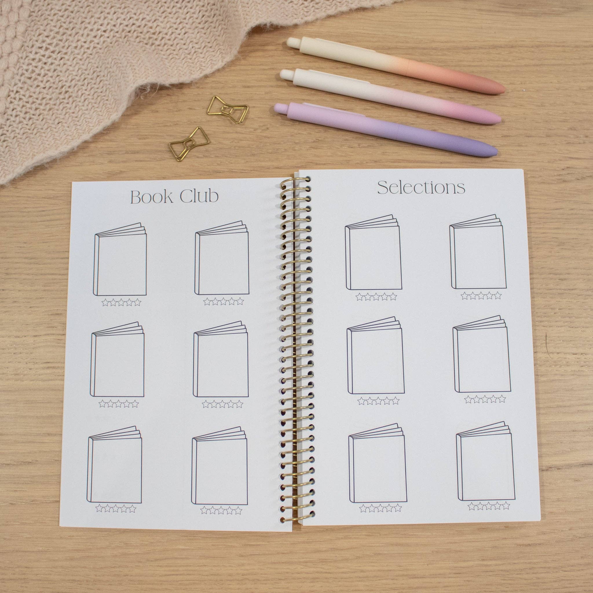 Book Club Journal - Black and Gold