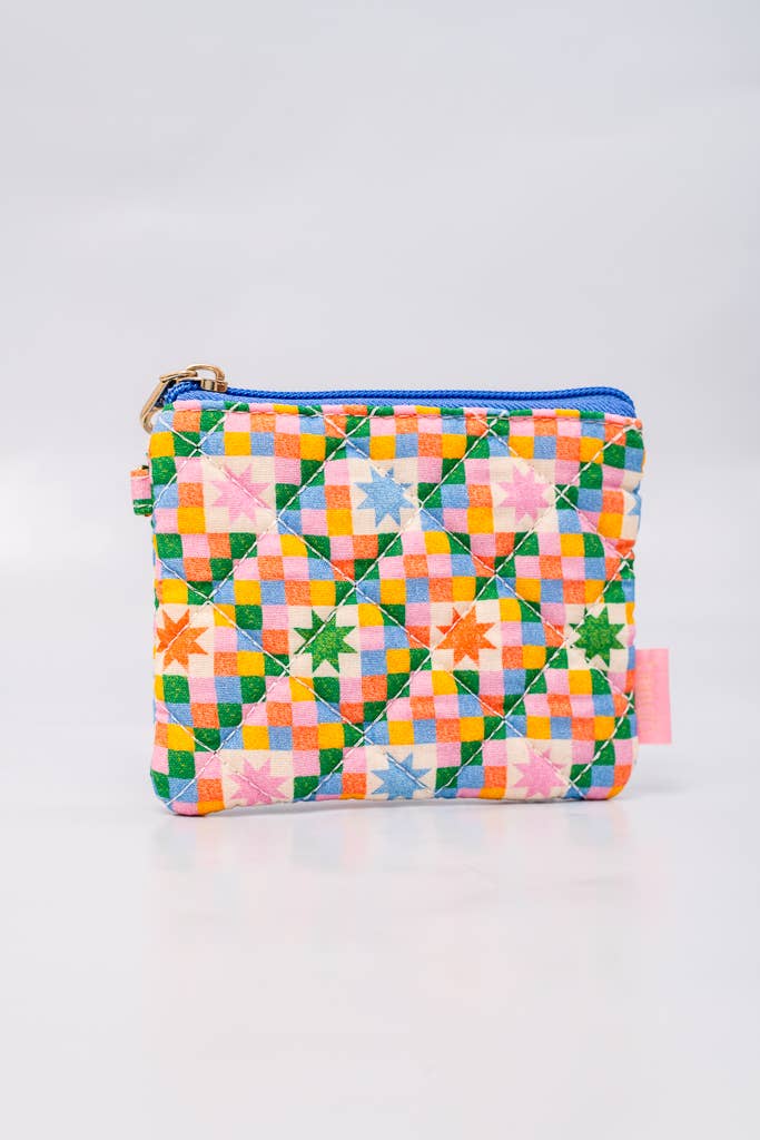 Checker Stars Coin Purse