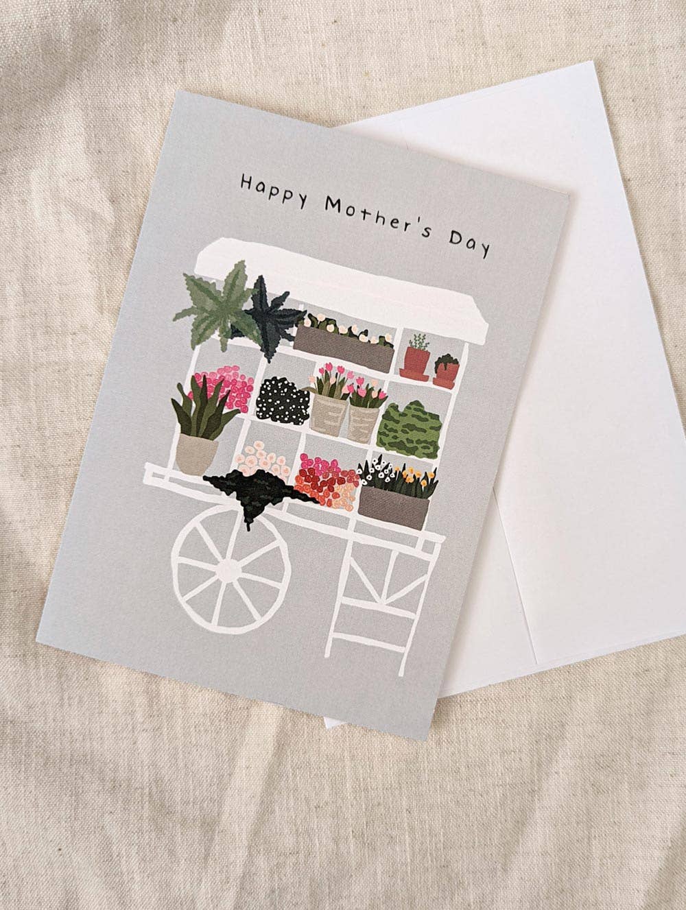 Mimi & August: Greeting Card - Mother's Day Flower Stand