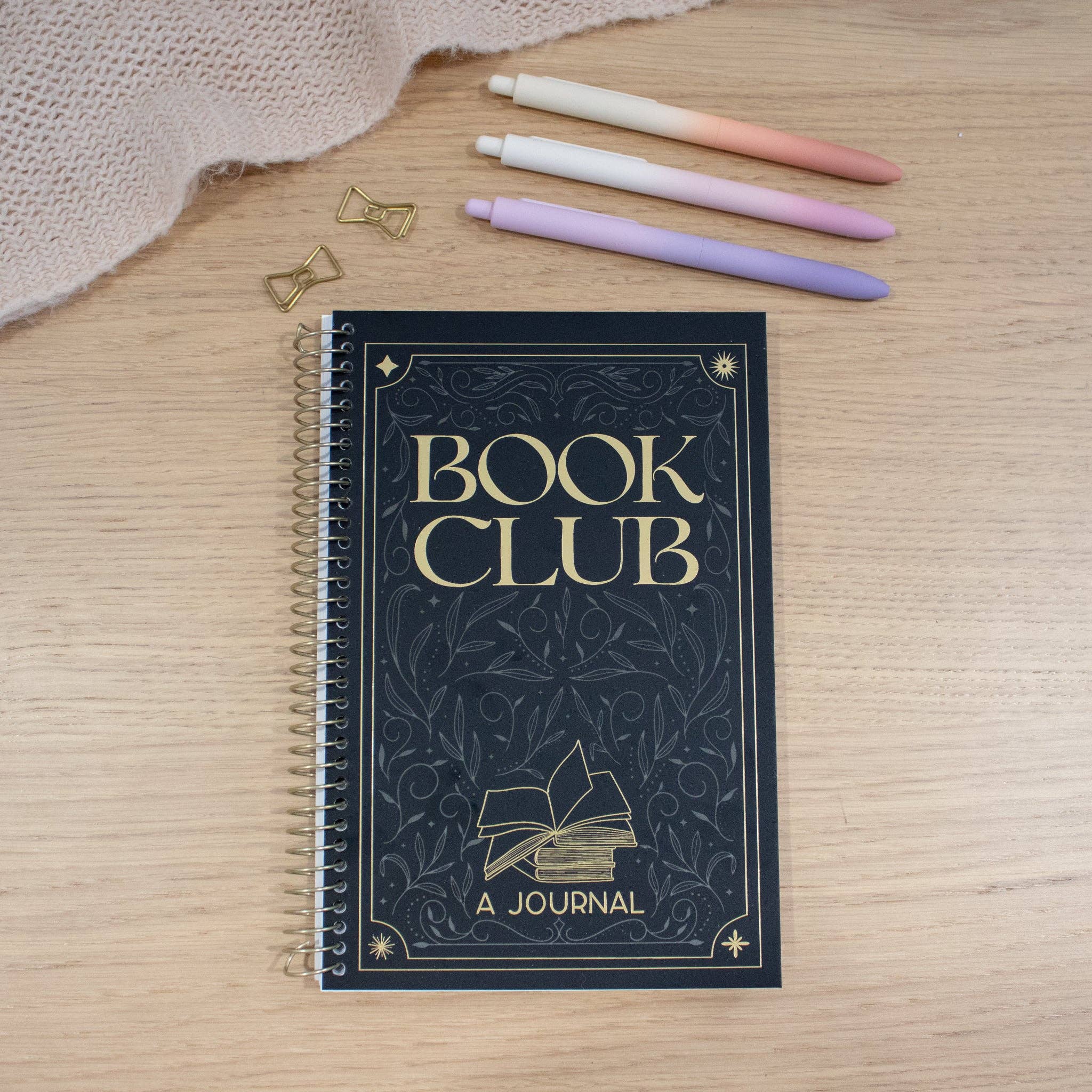 Book Club Journal - Black and Gold