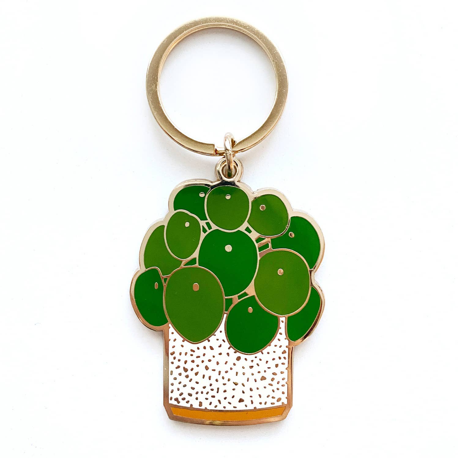 Paper Achor Co: Pilea Plant Keychain