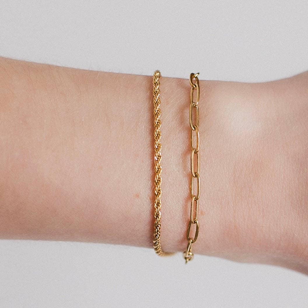 Petite Gold: Rope Bracelet