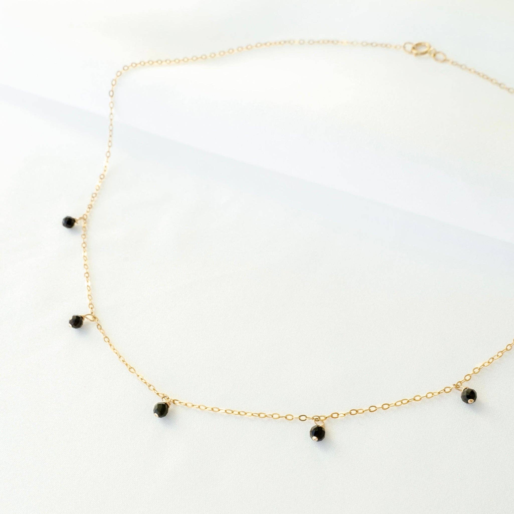 Petite Gold: Primrose Necklace: White (Natural Freshwater Pearls) / Gold Filled