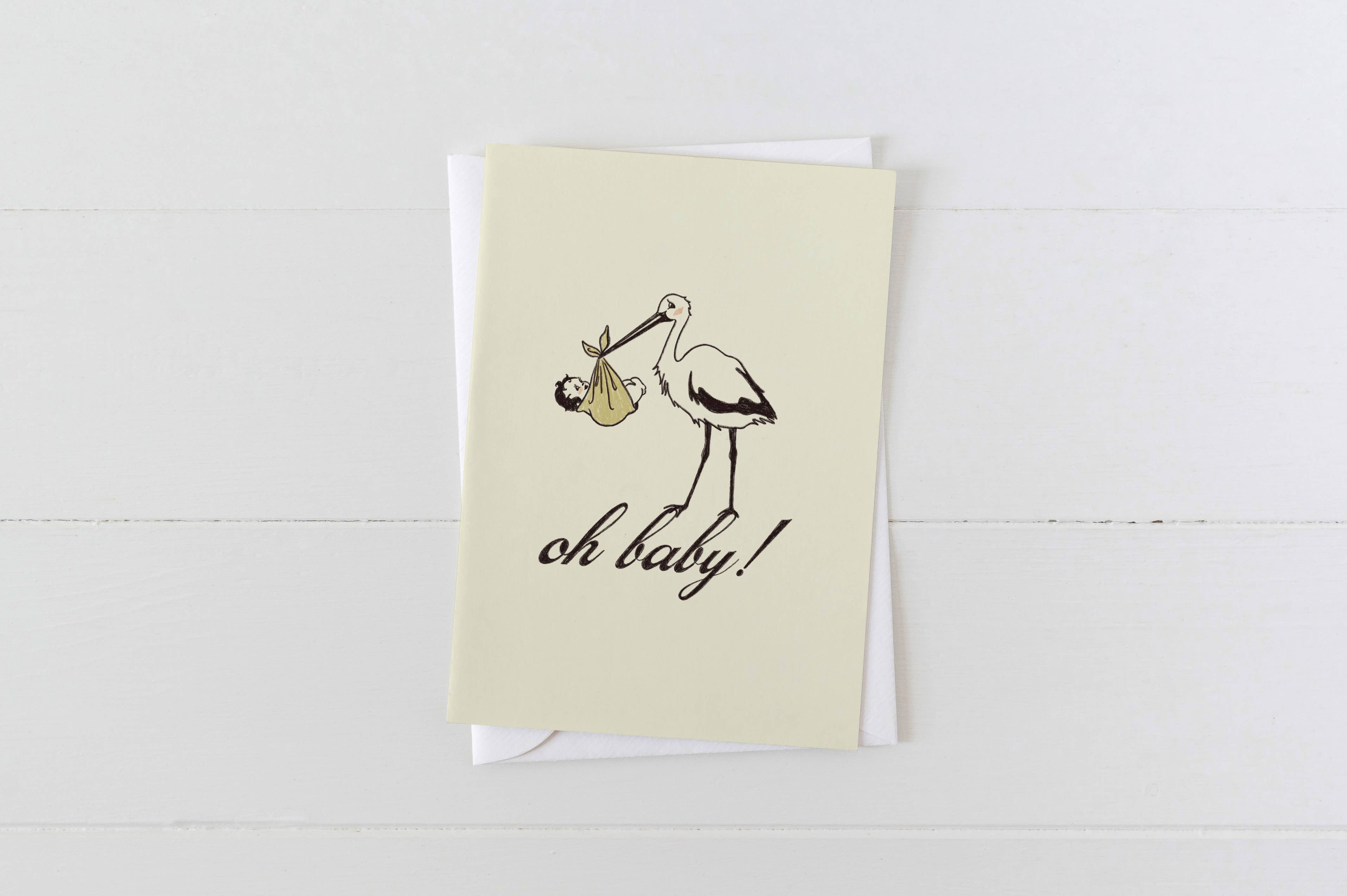 Oh Baby! New Baby Greeting Card