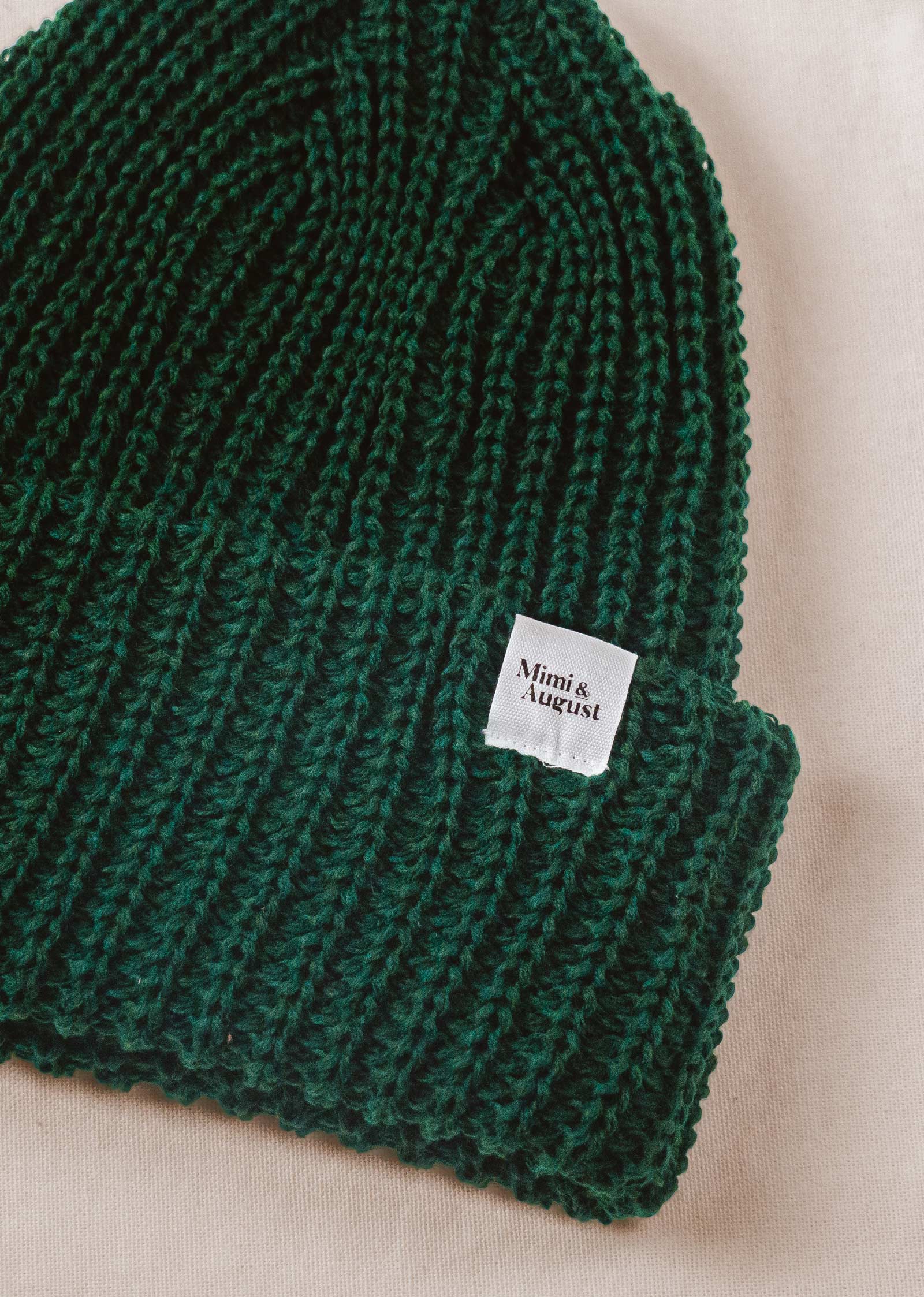 Mimi & August: Chunky Beanie - Forest Green
