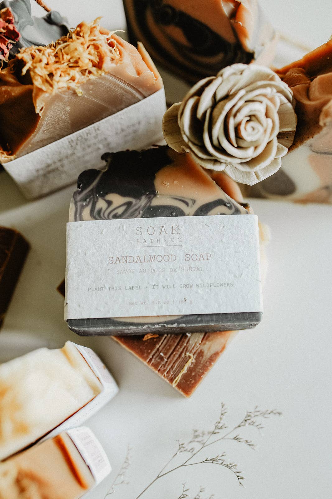 SOAK Bath Co: Sandalwood Soap Bar