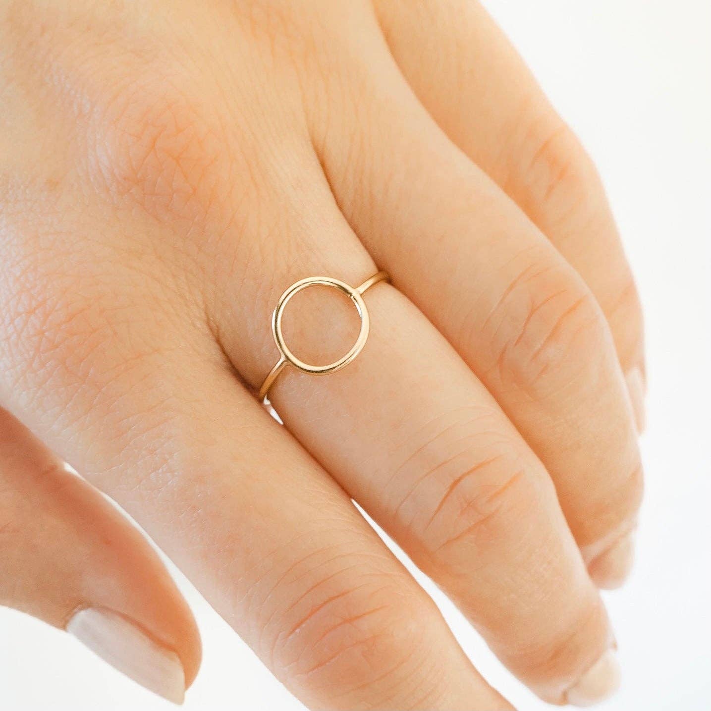 Petite Gold: Sun Ring: Gold Filled / 8