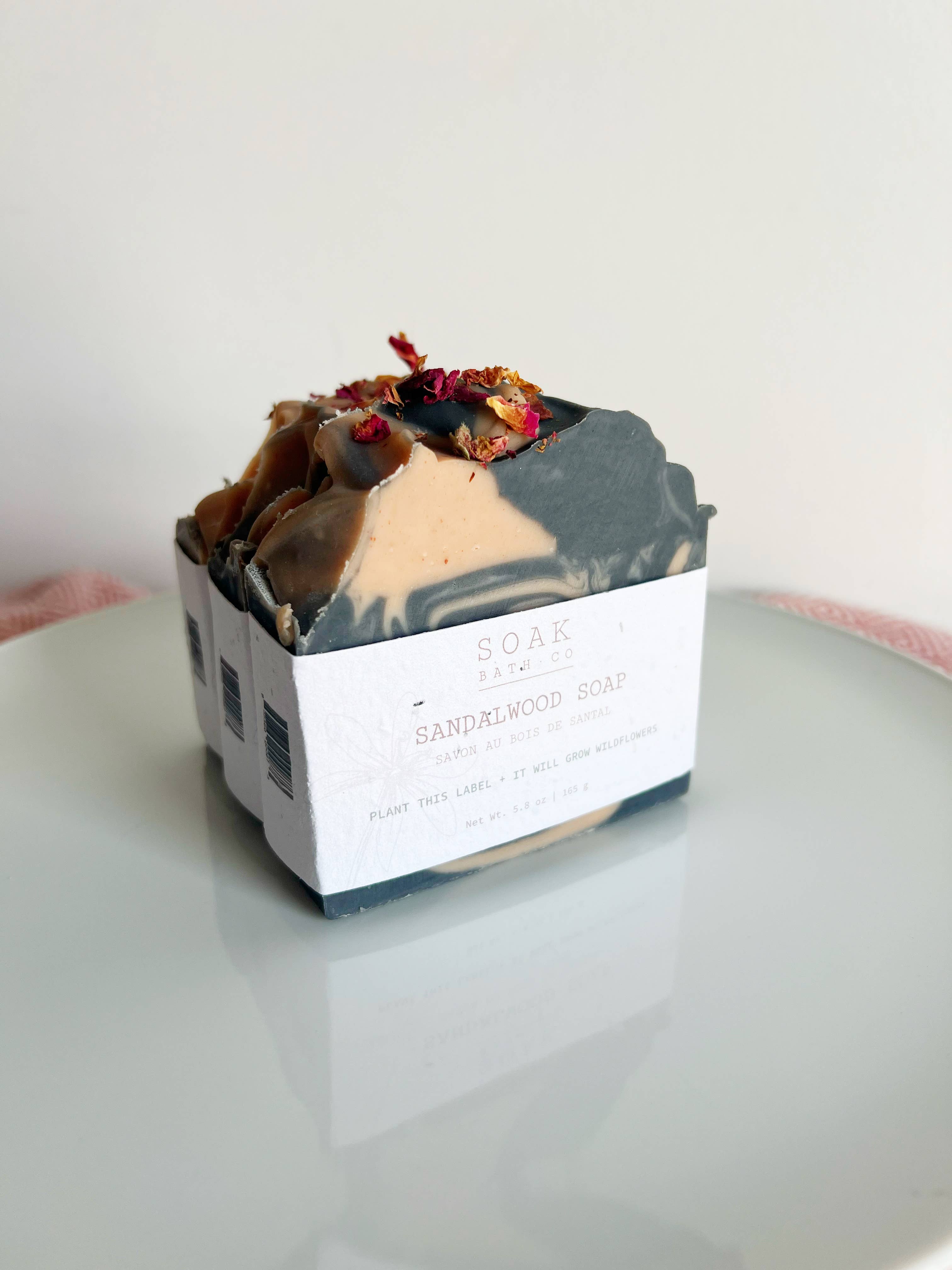 SOAK Bath Co: Sandalwood Soap Bar