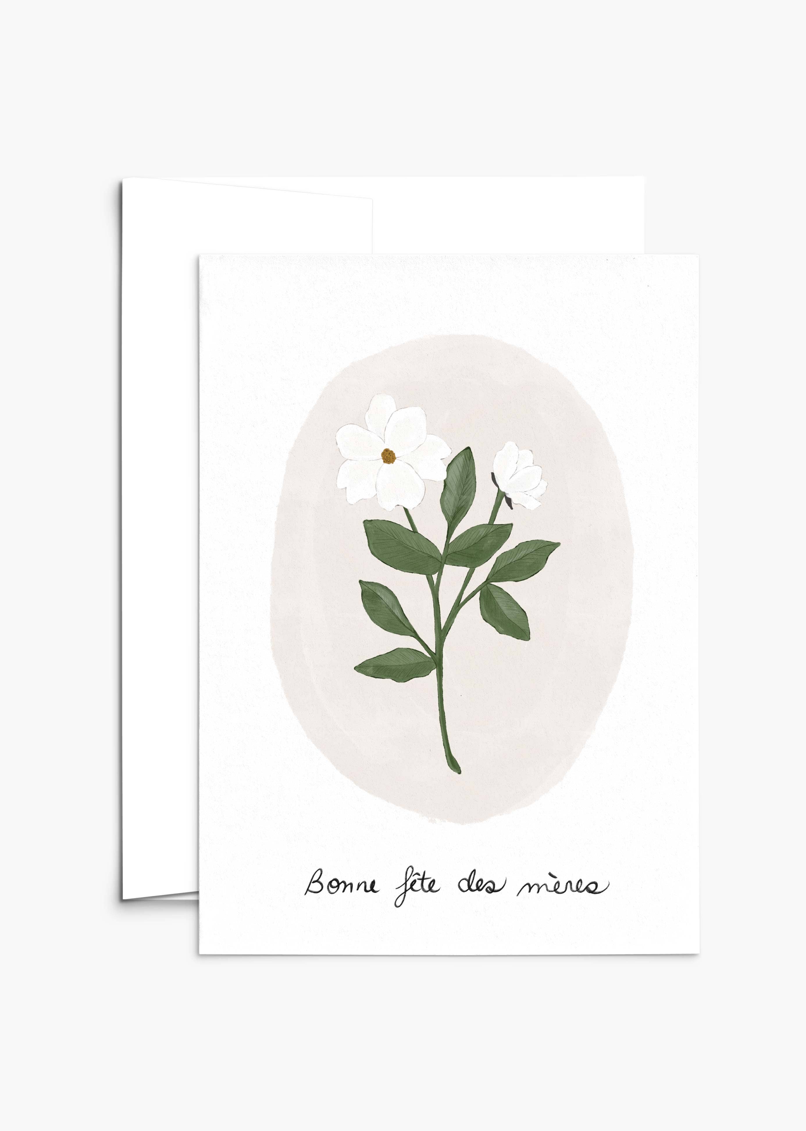Mimi & August: White Flower Mother's Day Greeting Card