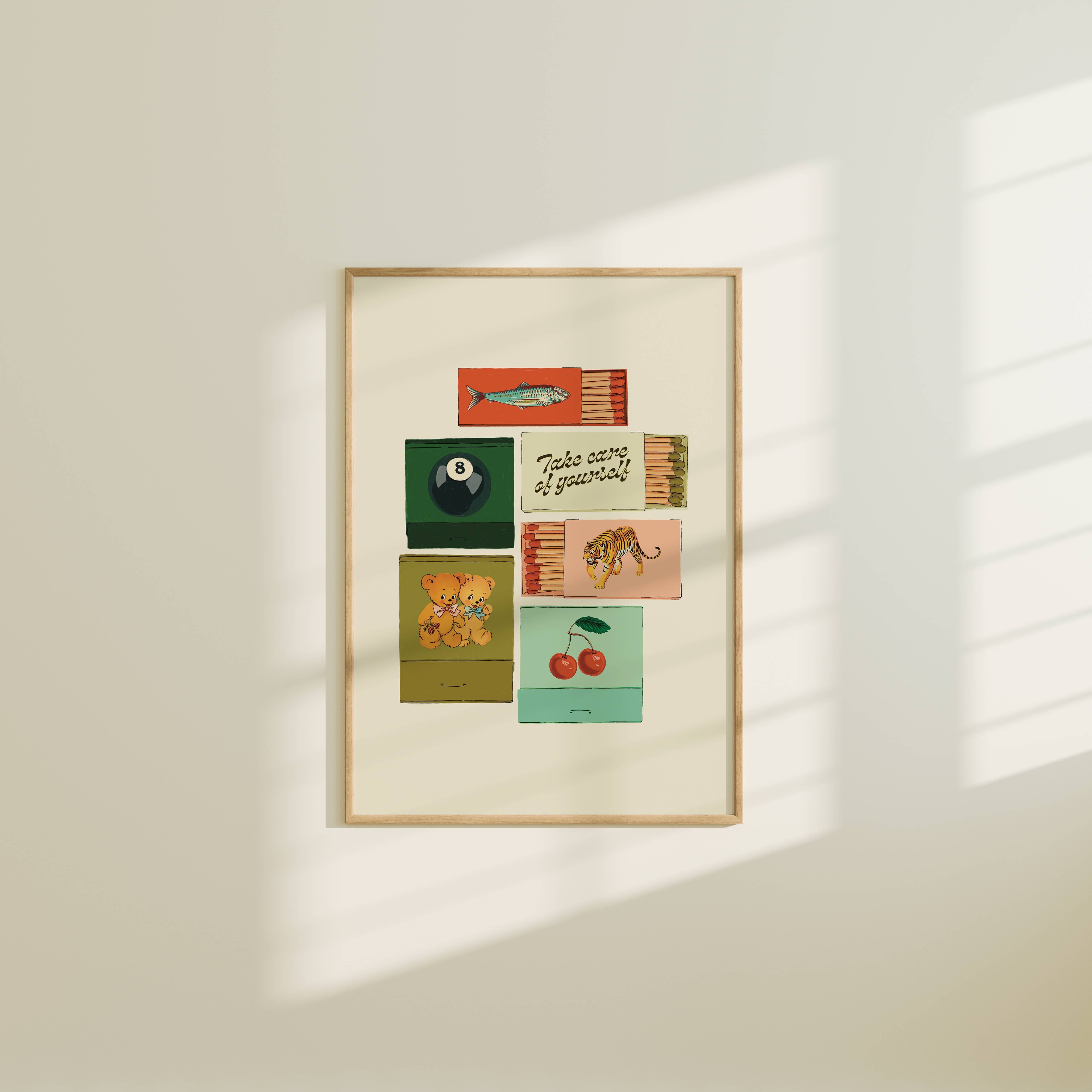 Vintage Matchbox Print: 8x10