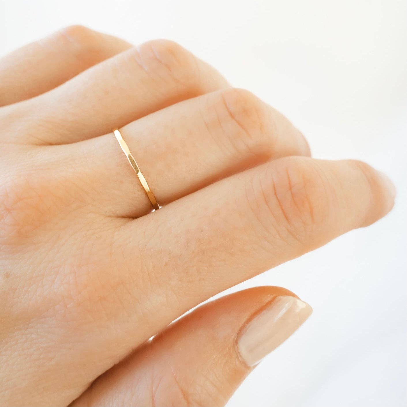 Petite Gold: Erie Ring: Gold Filled / 8