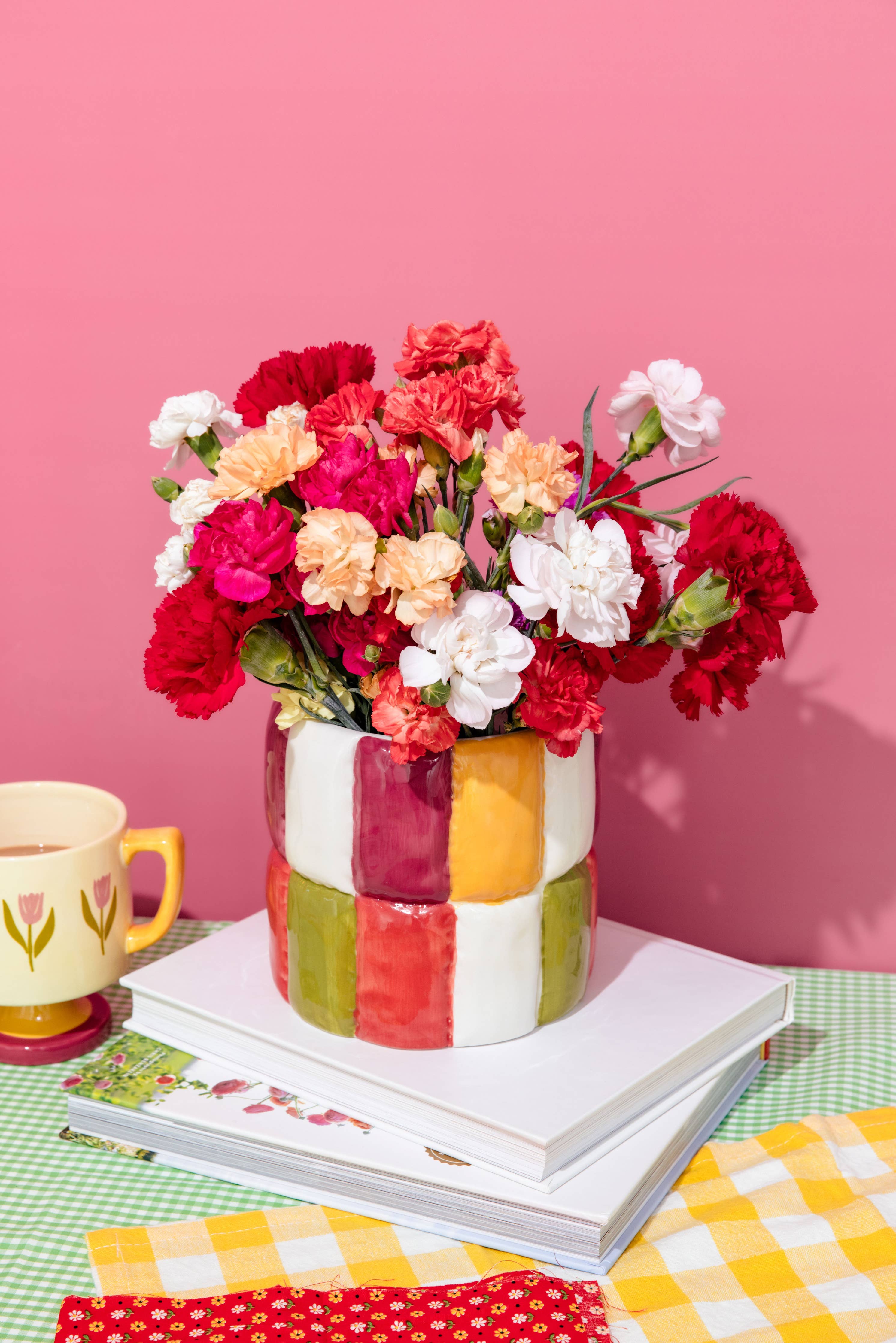 Colorblock Ceramic Planter