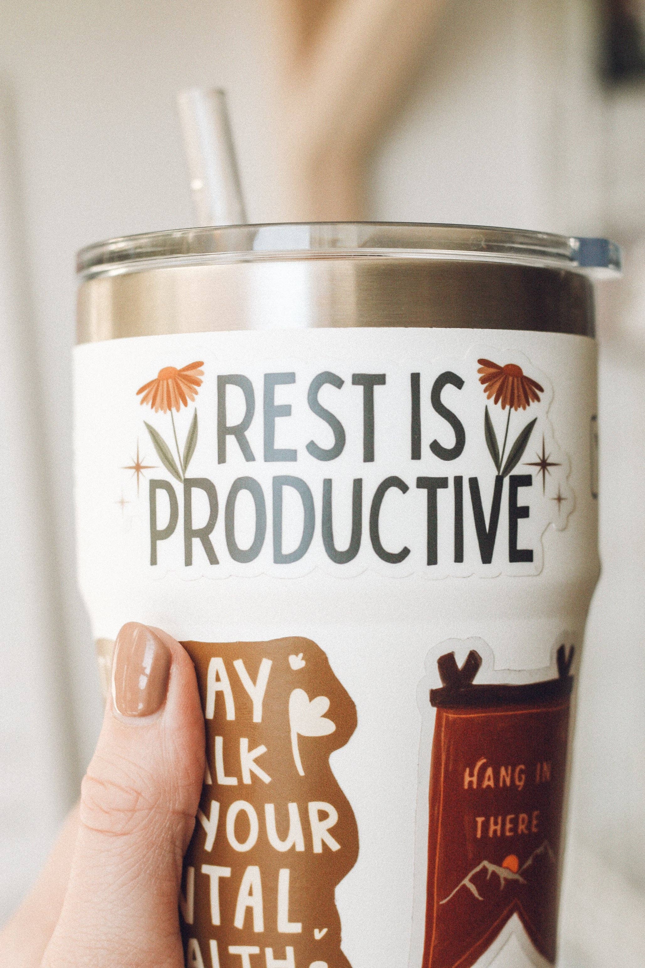Jess's Paper Co: Sticker - Rest is Productive