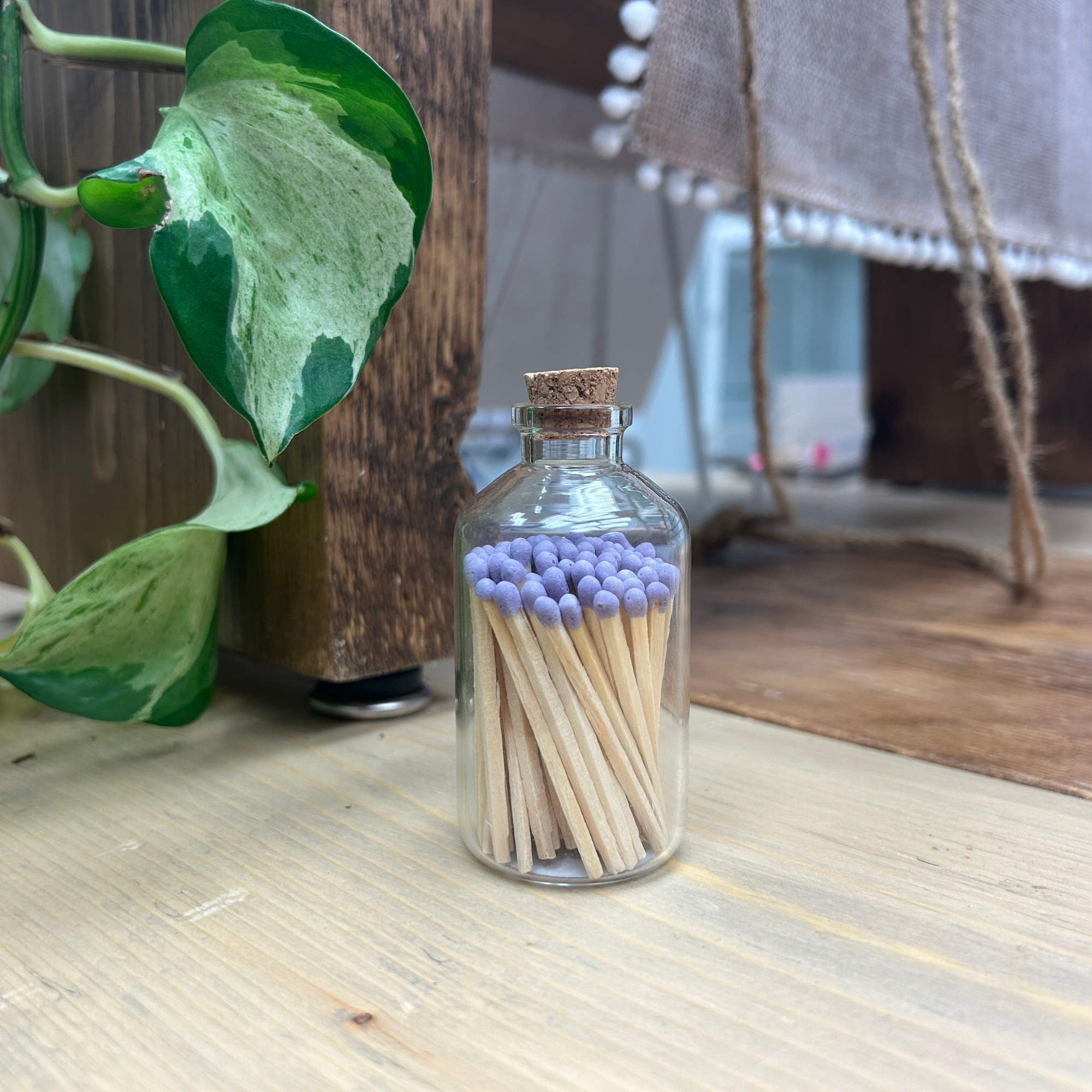 Apothecary Matches: Color Tip Jar Matchsticks: Unlabelled: Black