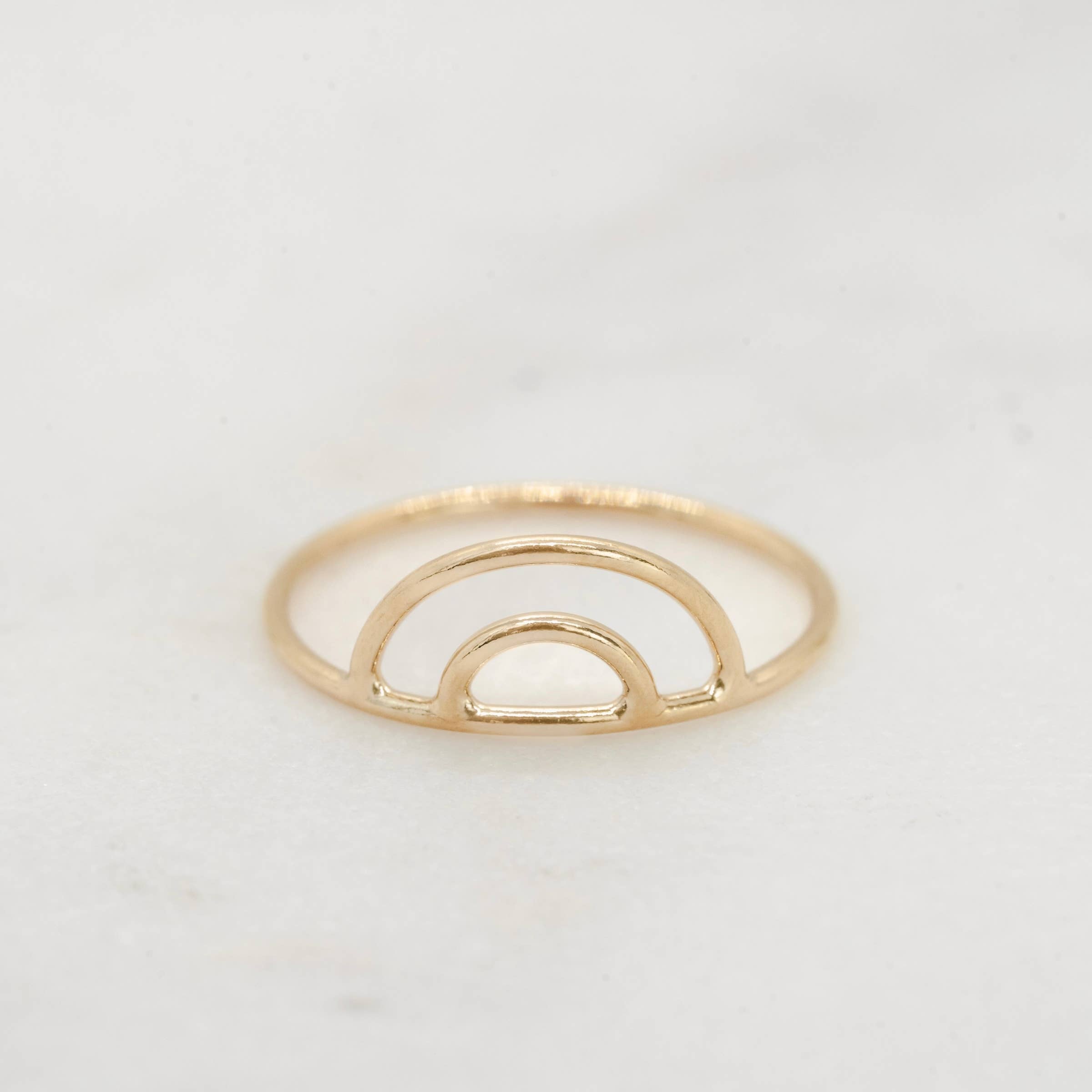 Petite Gold: Aurora Ring: Gold Filled / 8