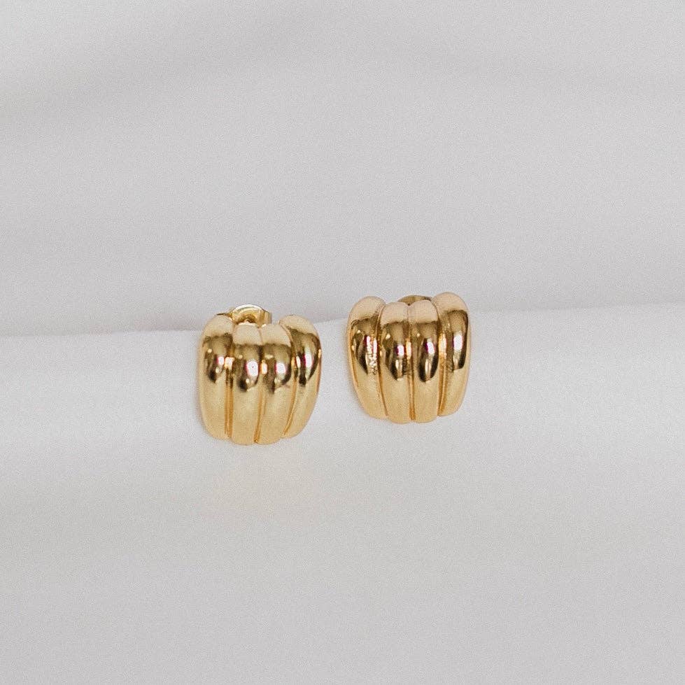 Petite Gold: Retro Radiance Studs