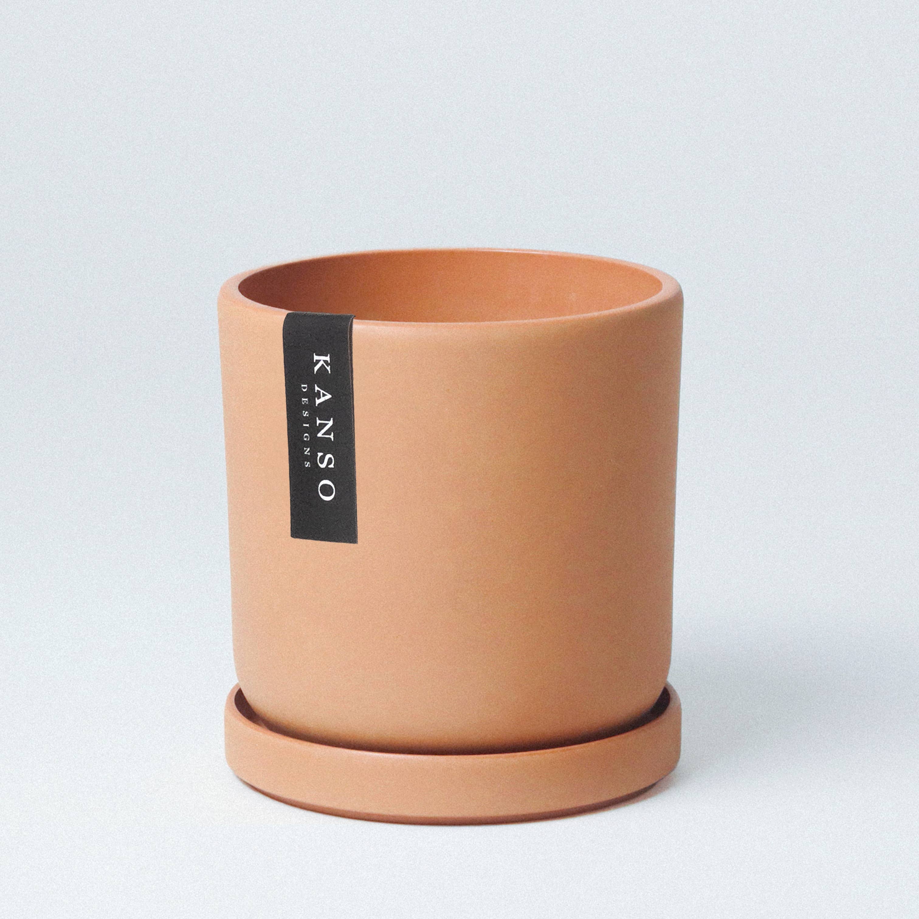 7" & 4" Mustard Seed & Dusted Clay Planters & Saucers : Dusted Clay / 4" Only