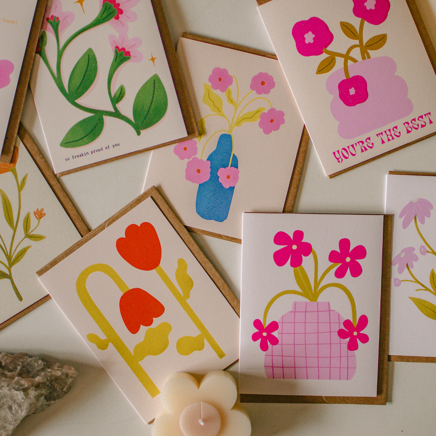 Pink Floral Illustration