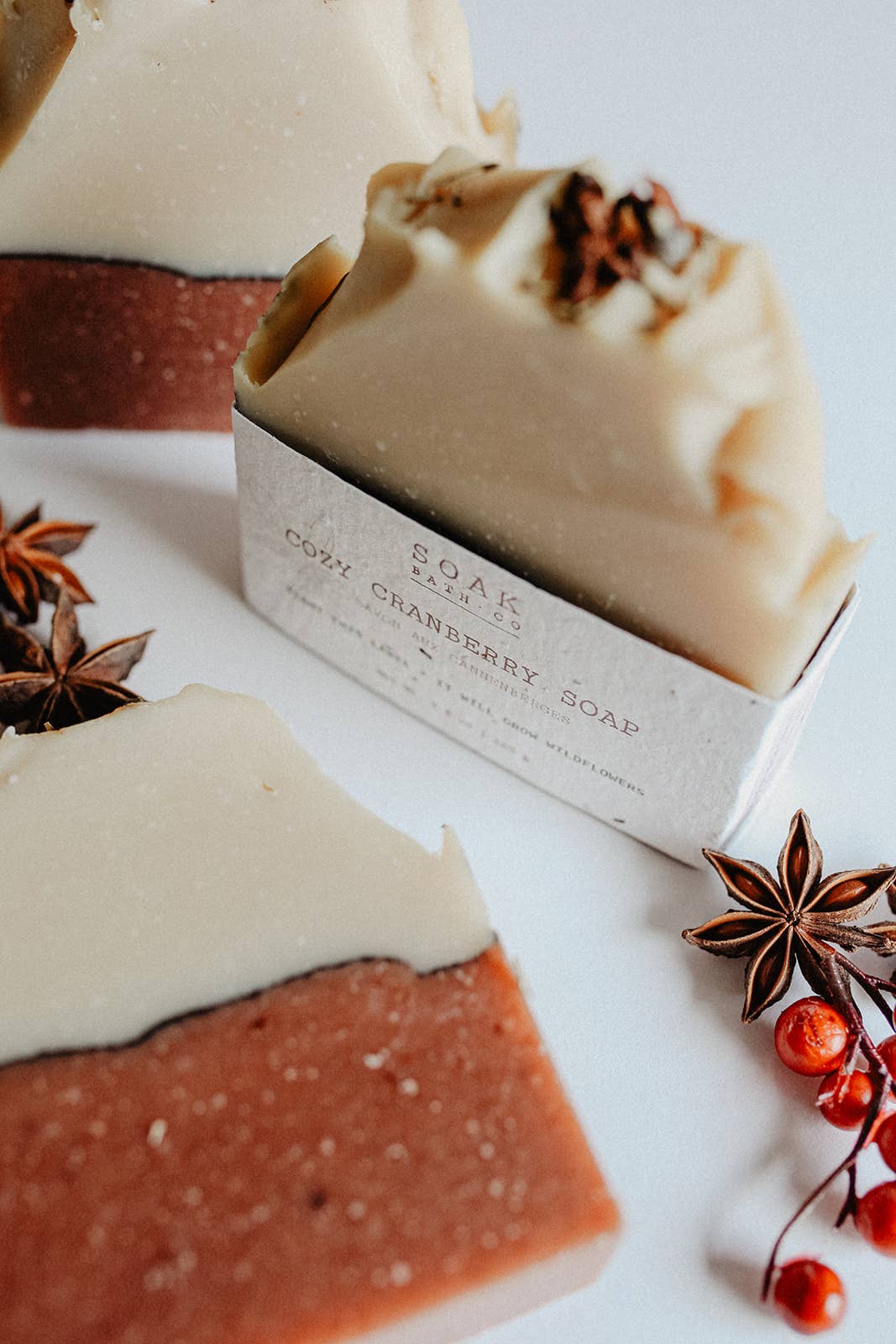 SOAK Bath Co: Cozy Cranberry Soap Bar