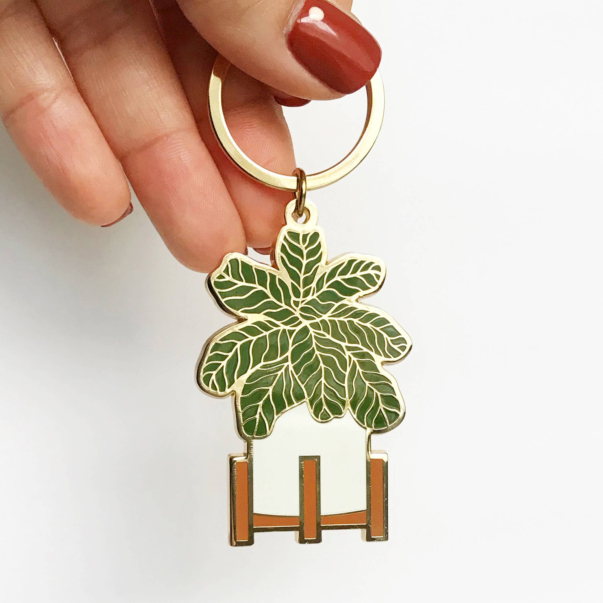 Paper Anchor Co.: Fiddle Leaf Fig Plant Keychain