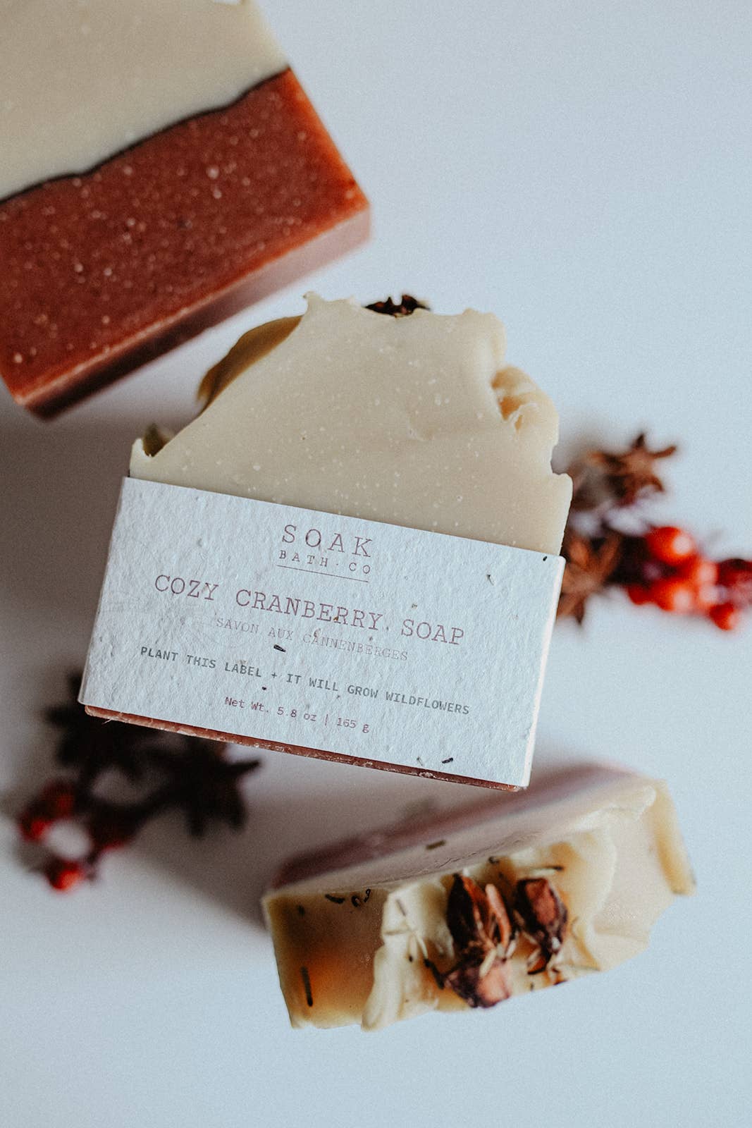 SOAK Bath Co: Cozy Cranberry Soap Bar