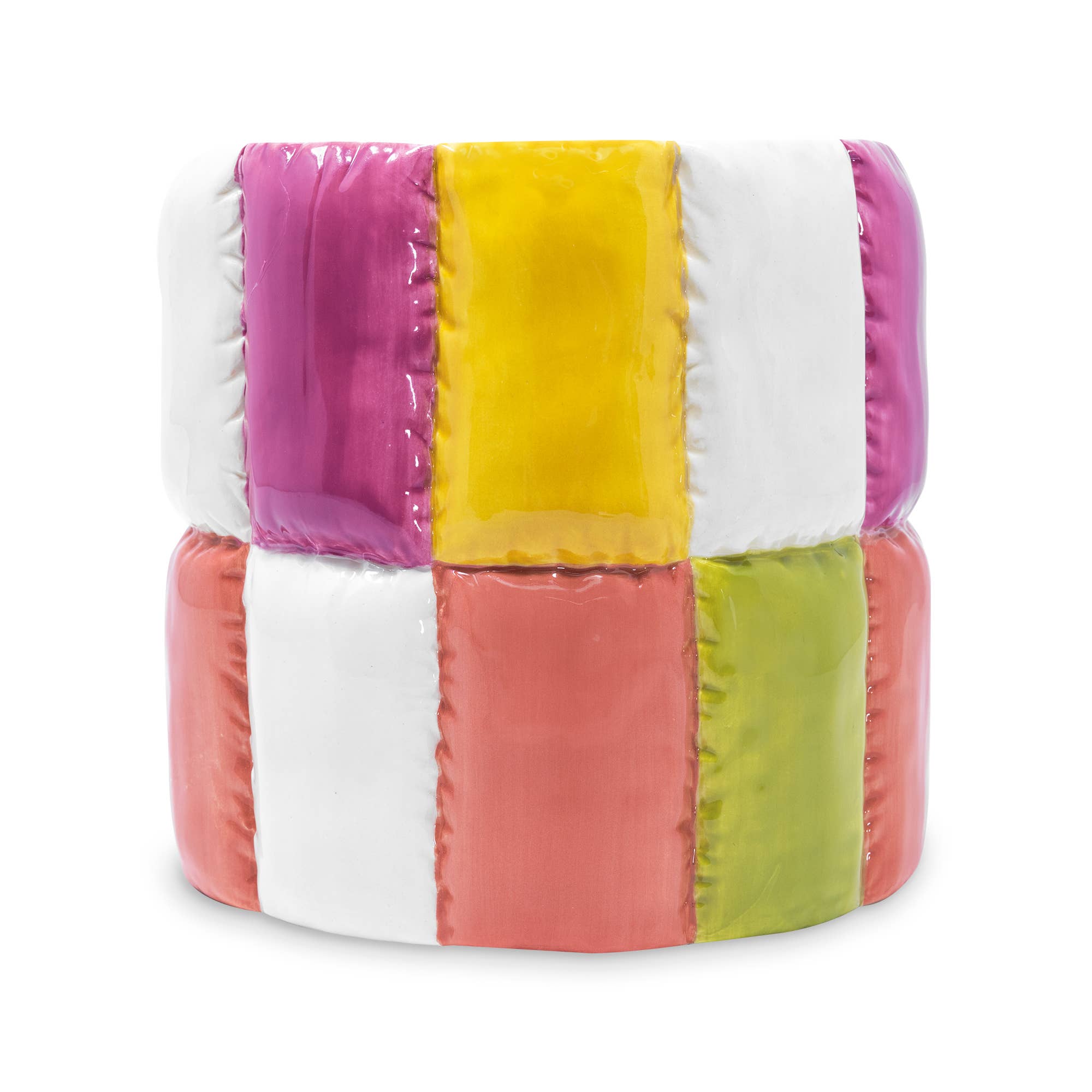 Colorblock Ceramic Planter