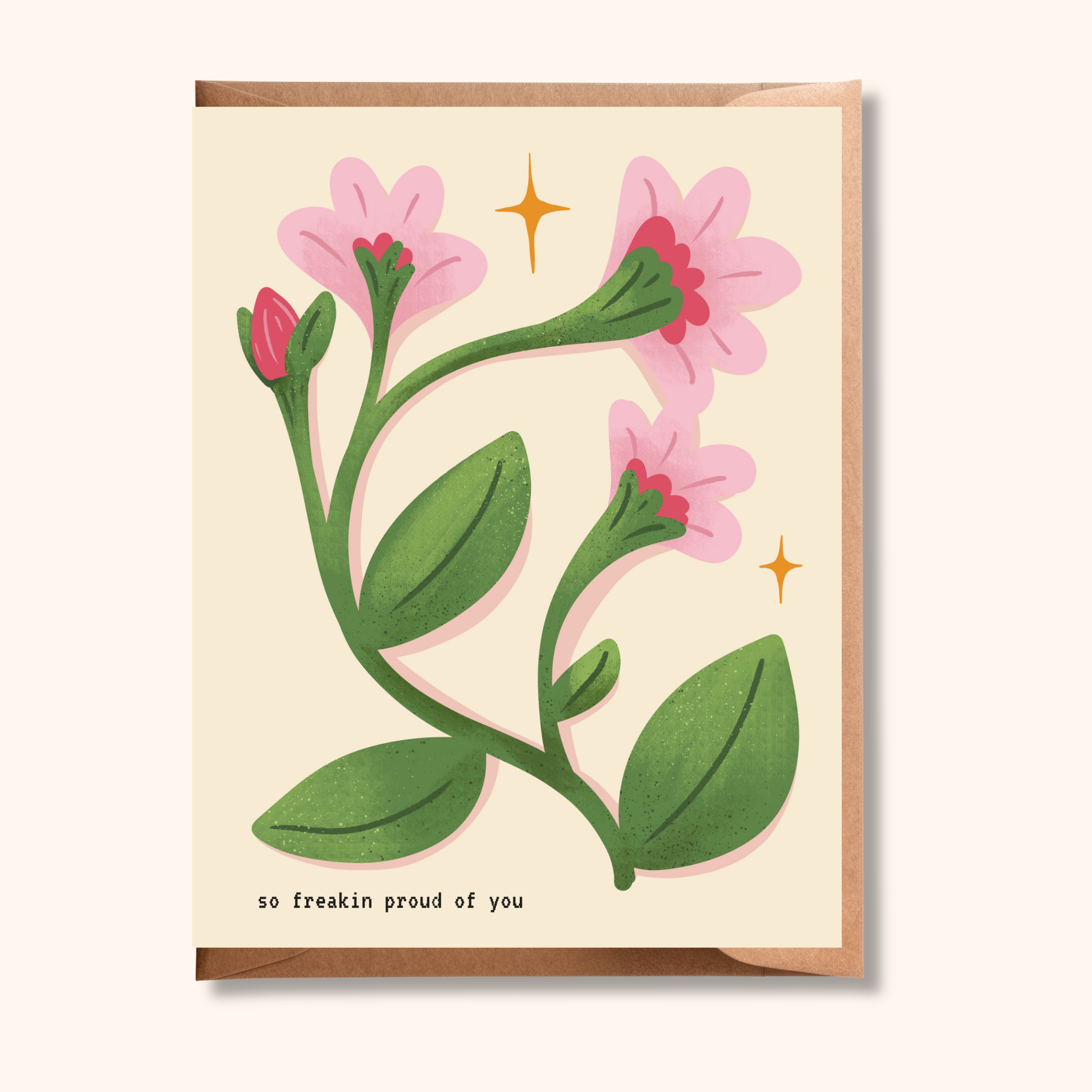 Pink Floral Illustration