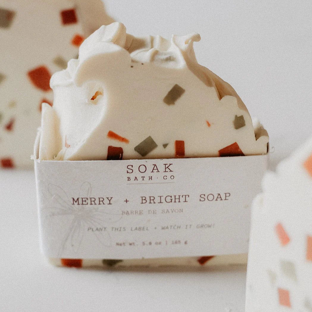 SOAK Bath Co: Merry and Bright Soap Bar